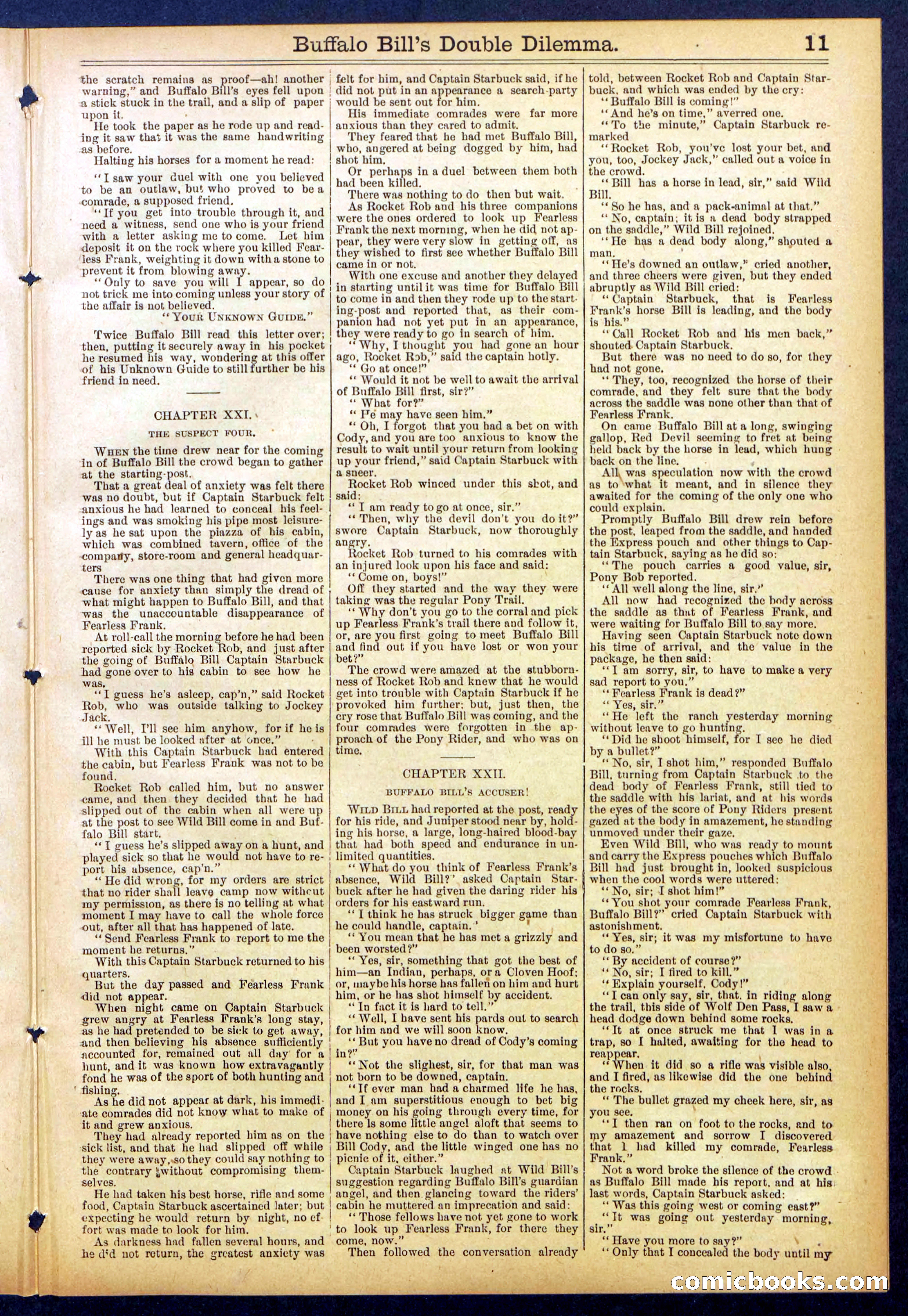 Beadle's Dime Library No. 851 — page 11 of 32