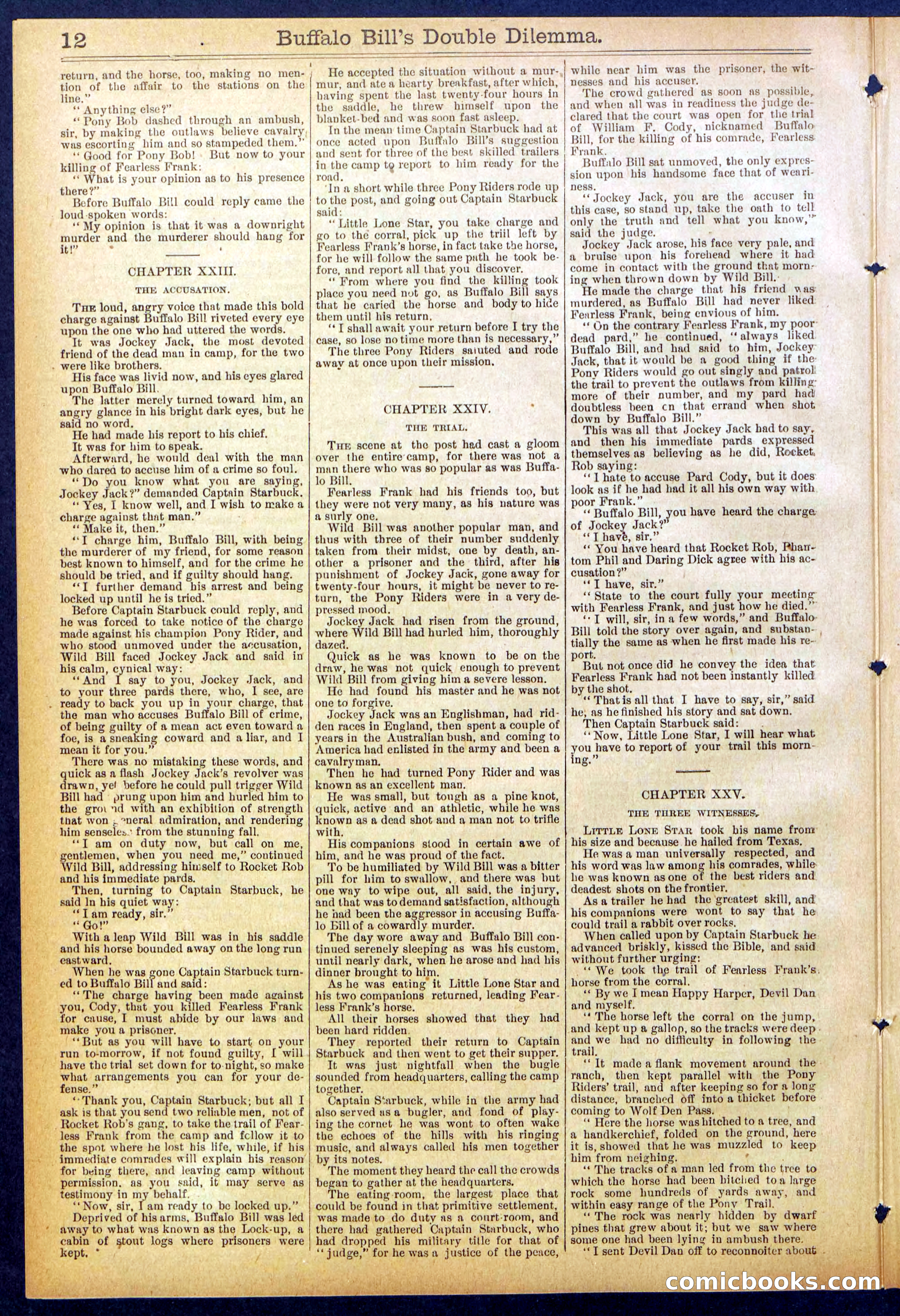 Beadle's Dime Library No. 851 — page 12 of 32