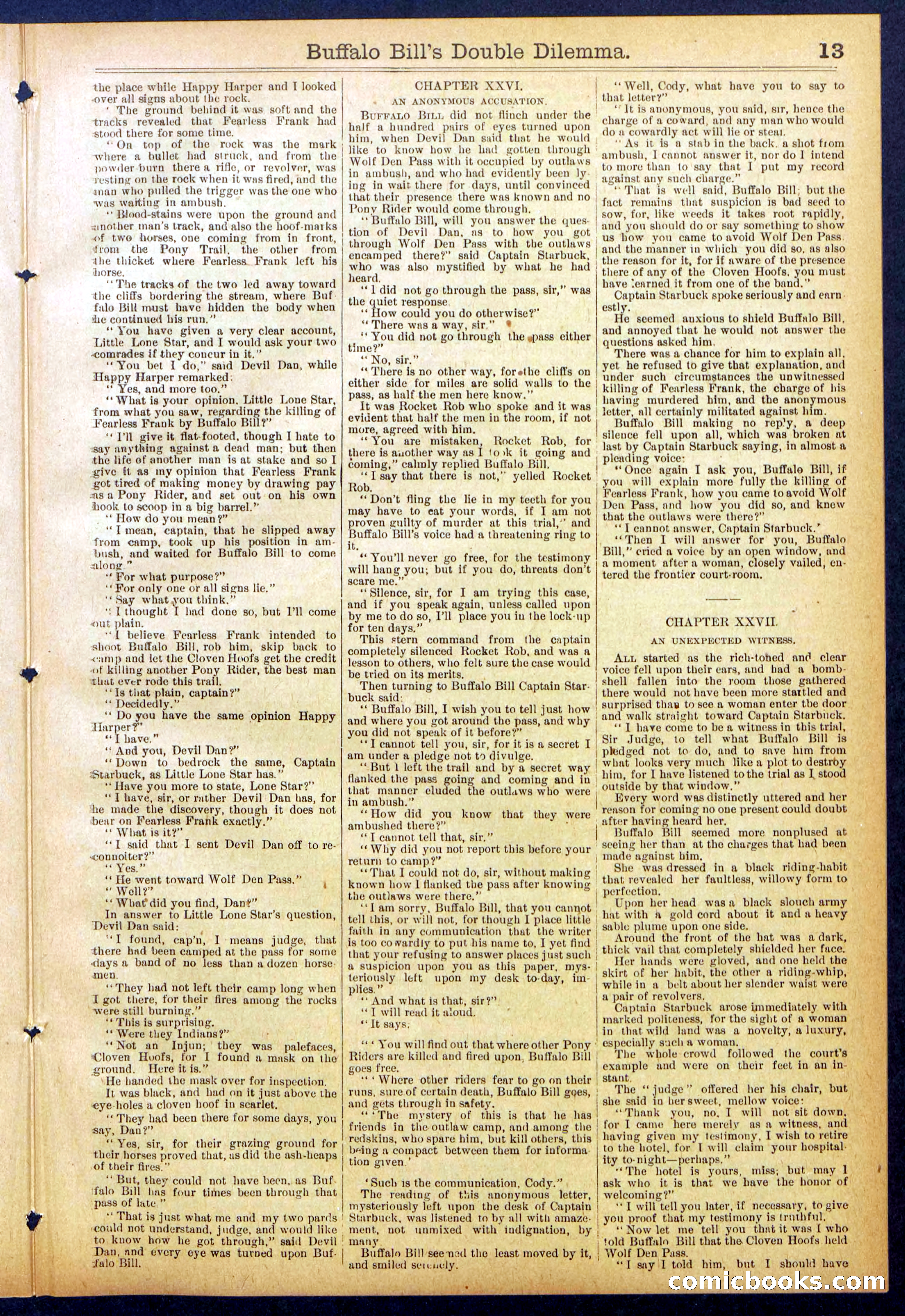 Beadle's Dime Library No. 851 — page 13 of 32