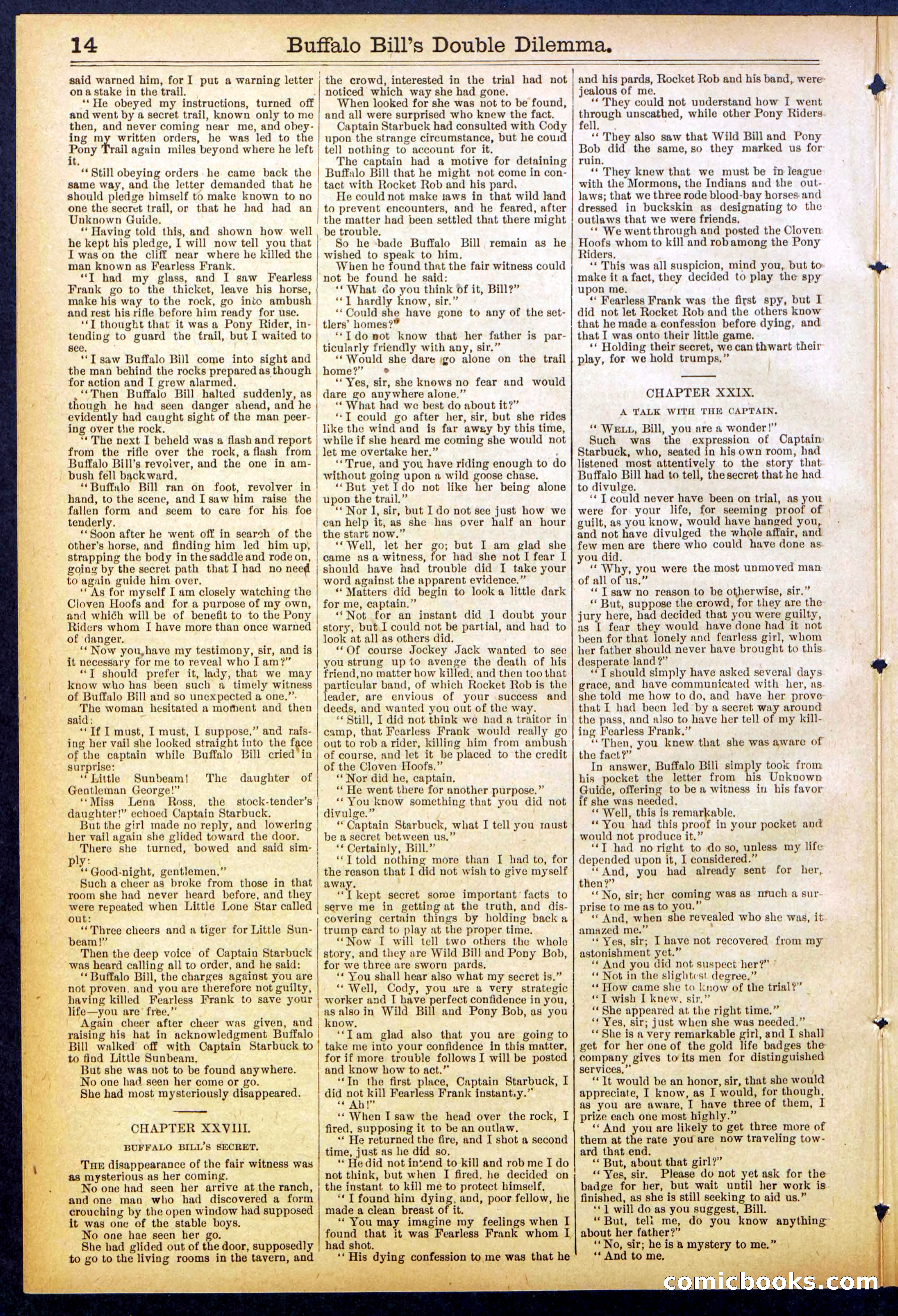 Beadle's Dime Library No. 851 — page 14 of 32