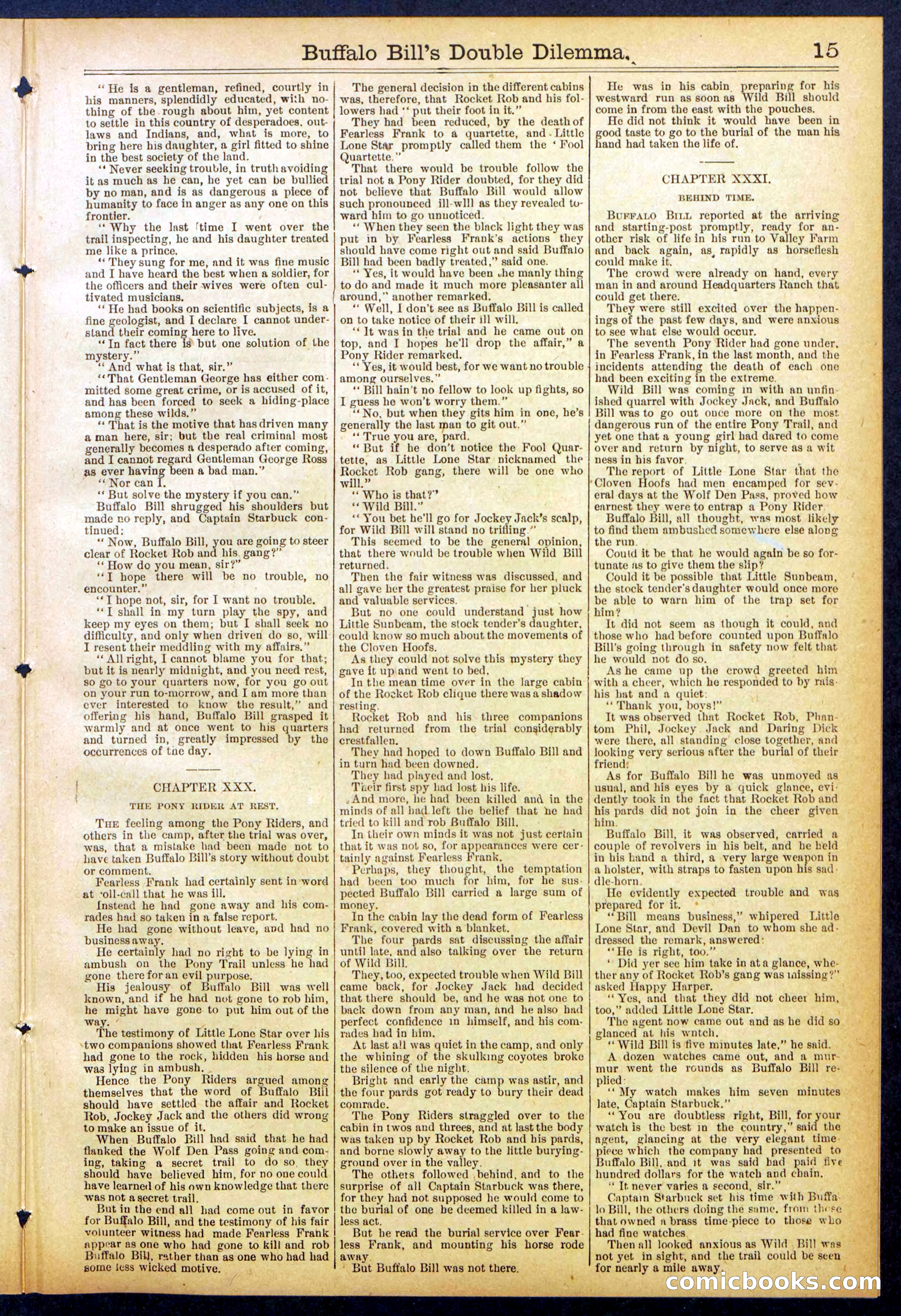 Beadle's Dime Library No. 851 — page 15 of 32