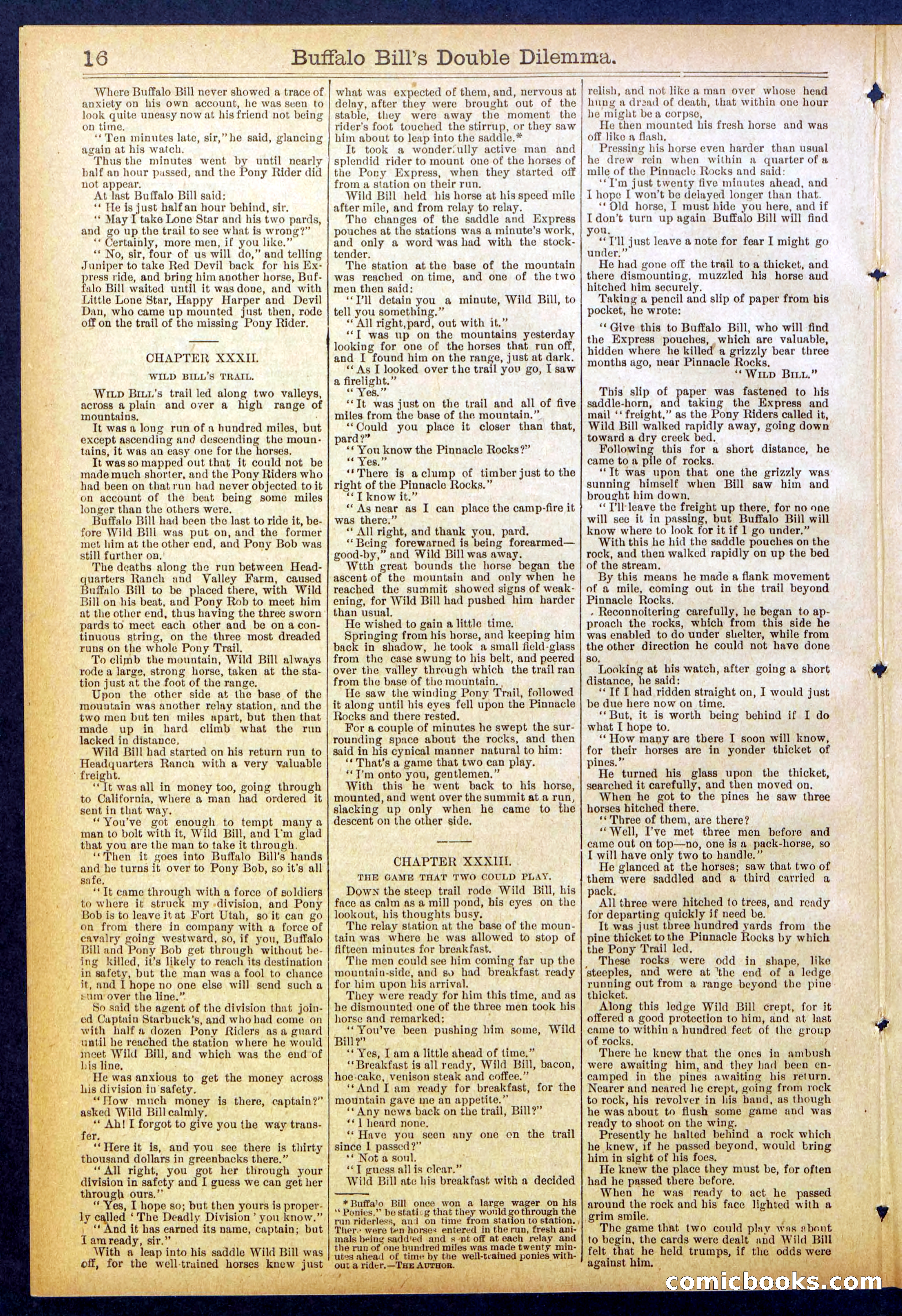 Beadle's Dime Library No. 851 — page 16 of 32