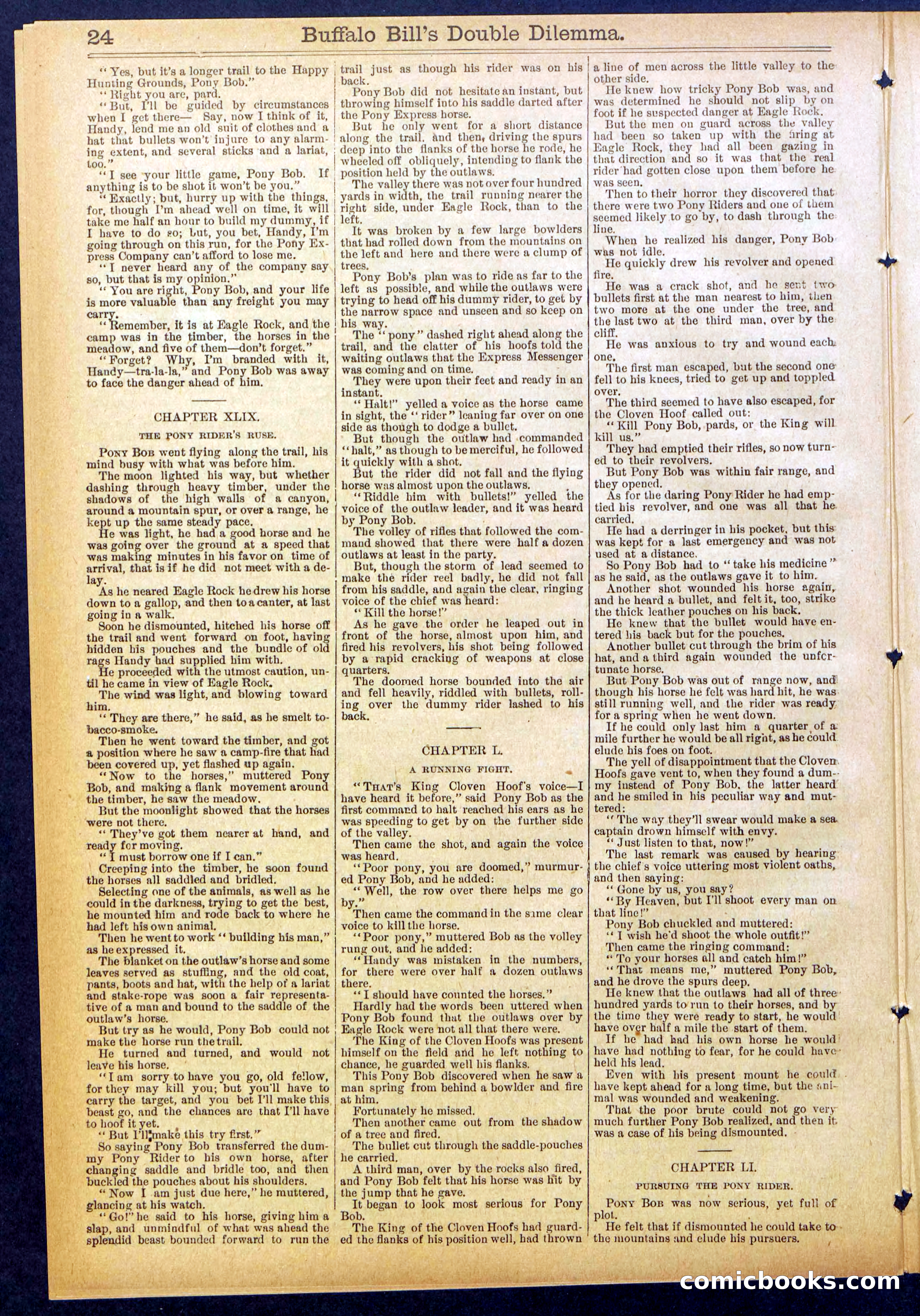 Beadle's Dime Library No. 851 — page 24 of 32