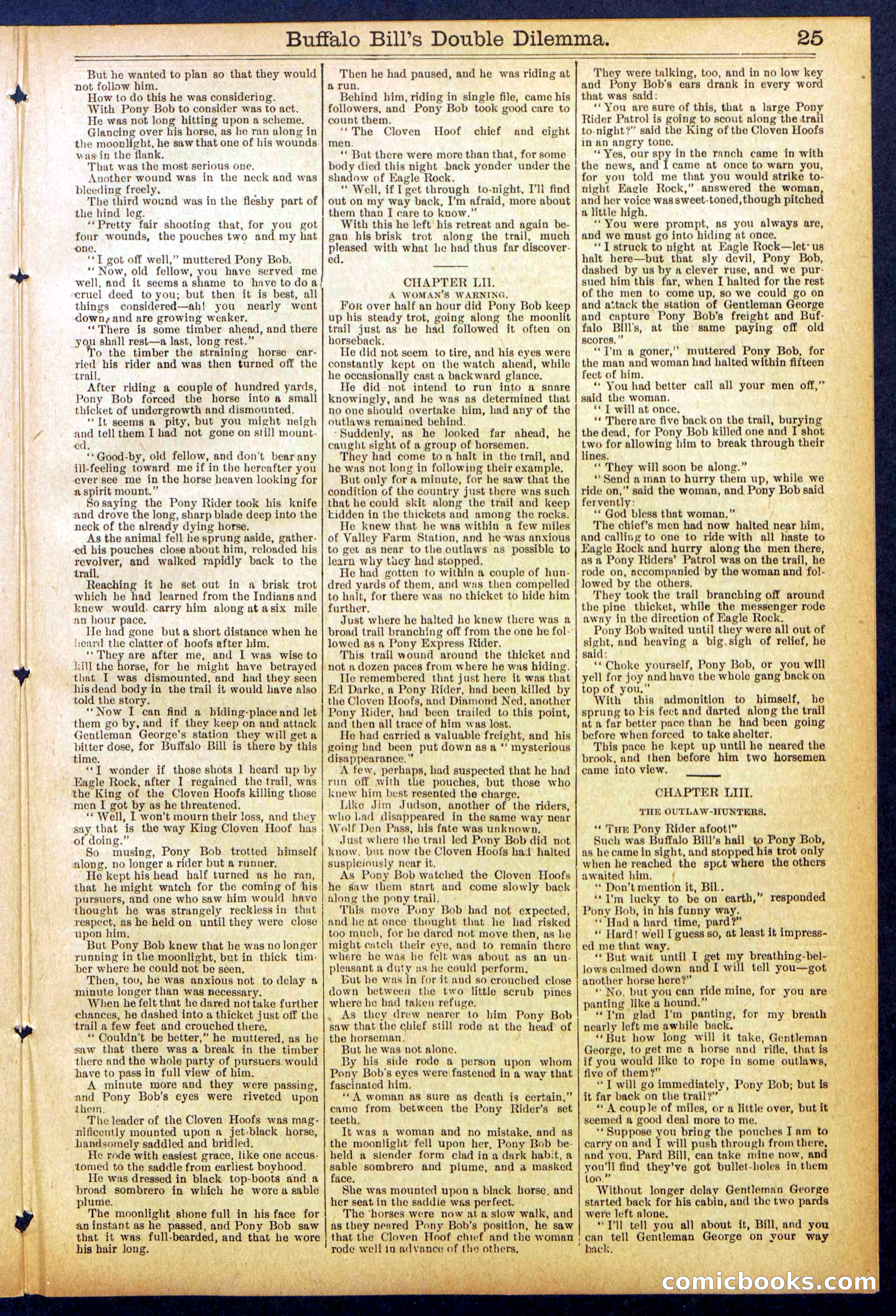 Beadle's Dime Library No. 851 — page 25 of 32
