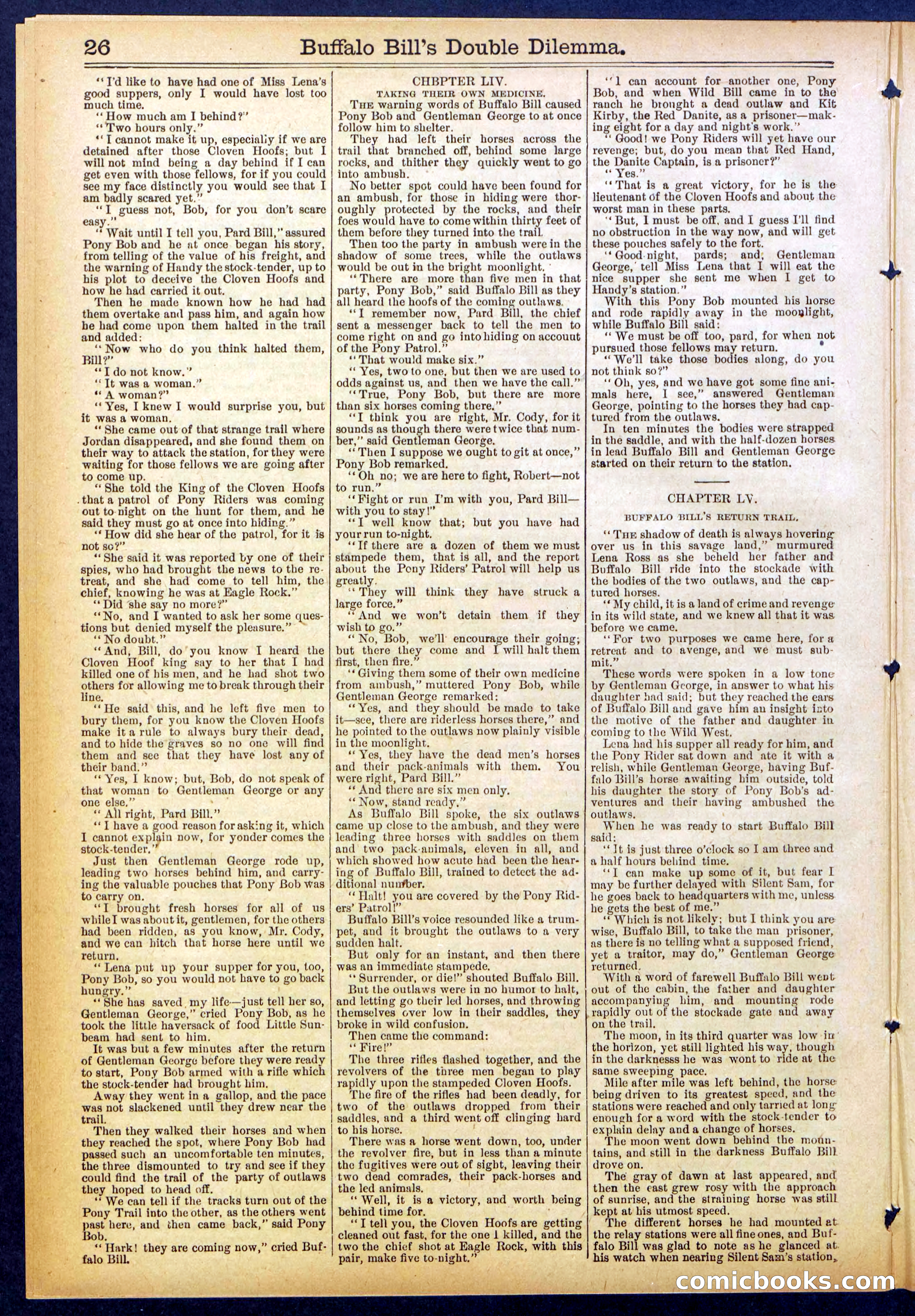 Beadle's Dime Library No. 851 — page 26 of 32