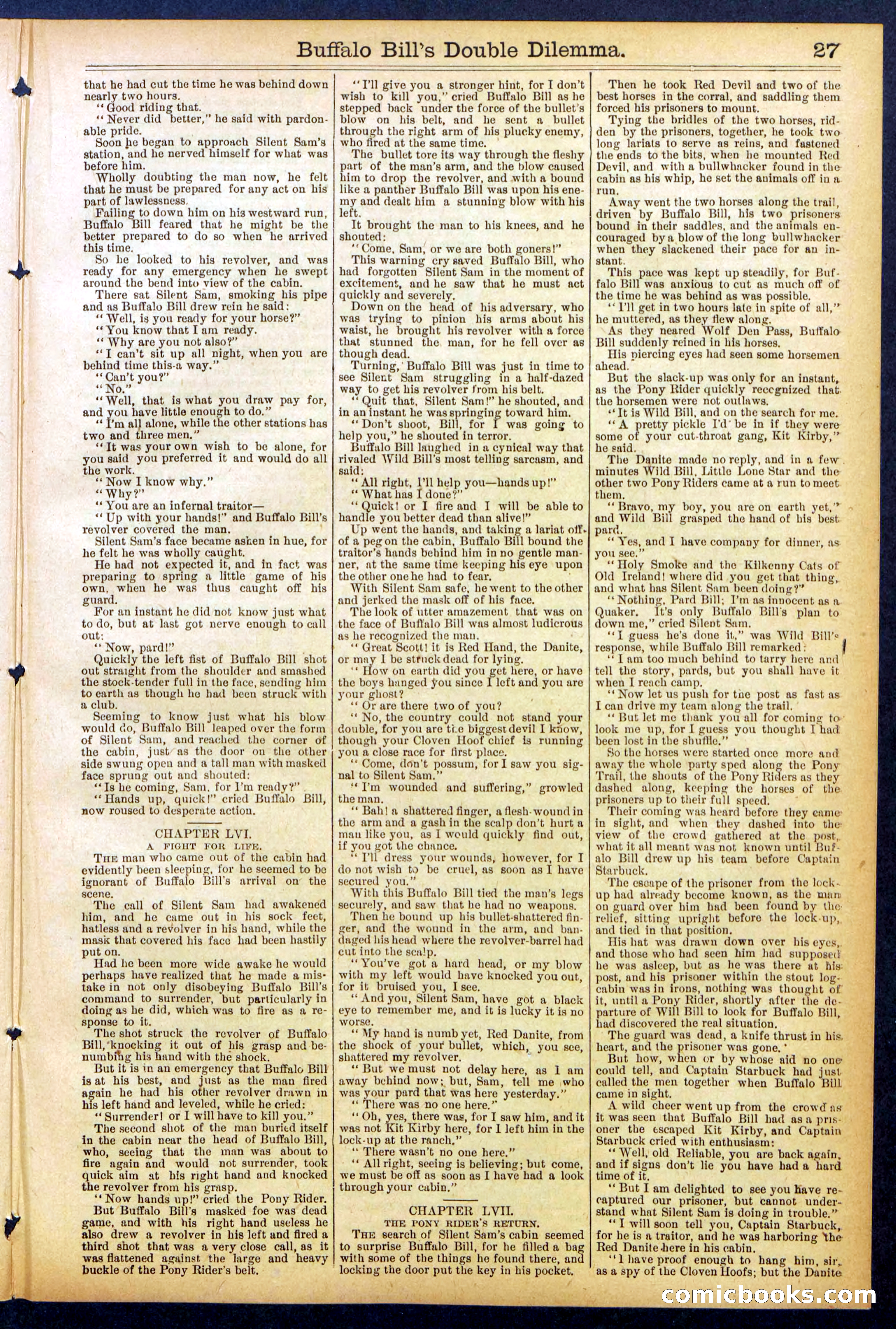 Beadle's Dime Library No. 851 — page 27 of 32