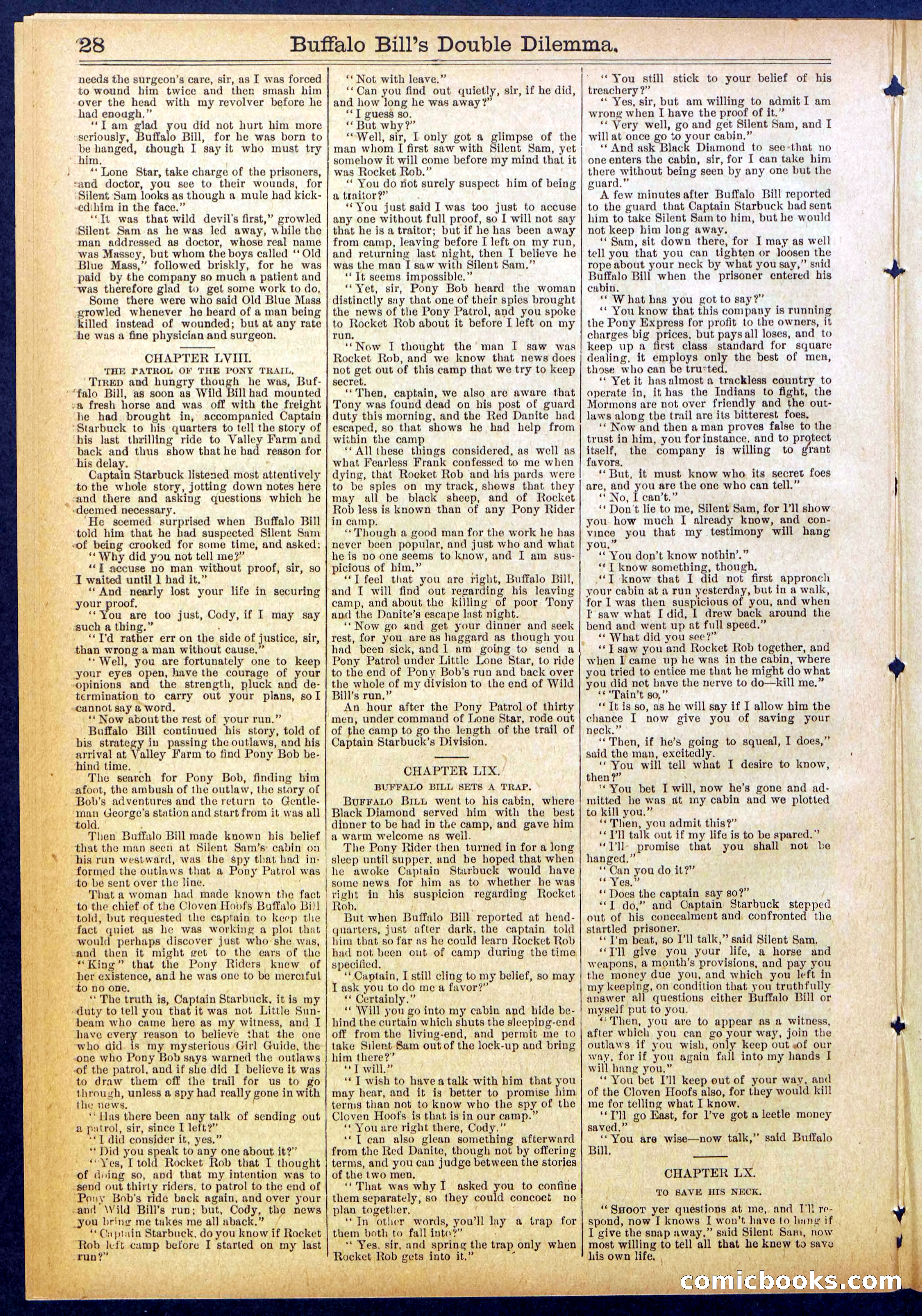 Beadle's Dime Library No. 851 — page 28 of 32