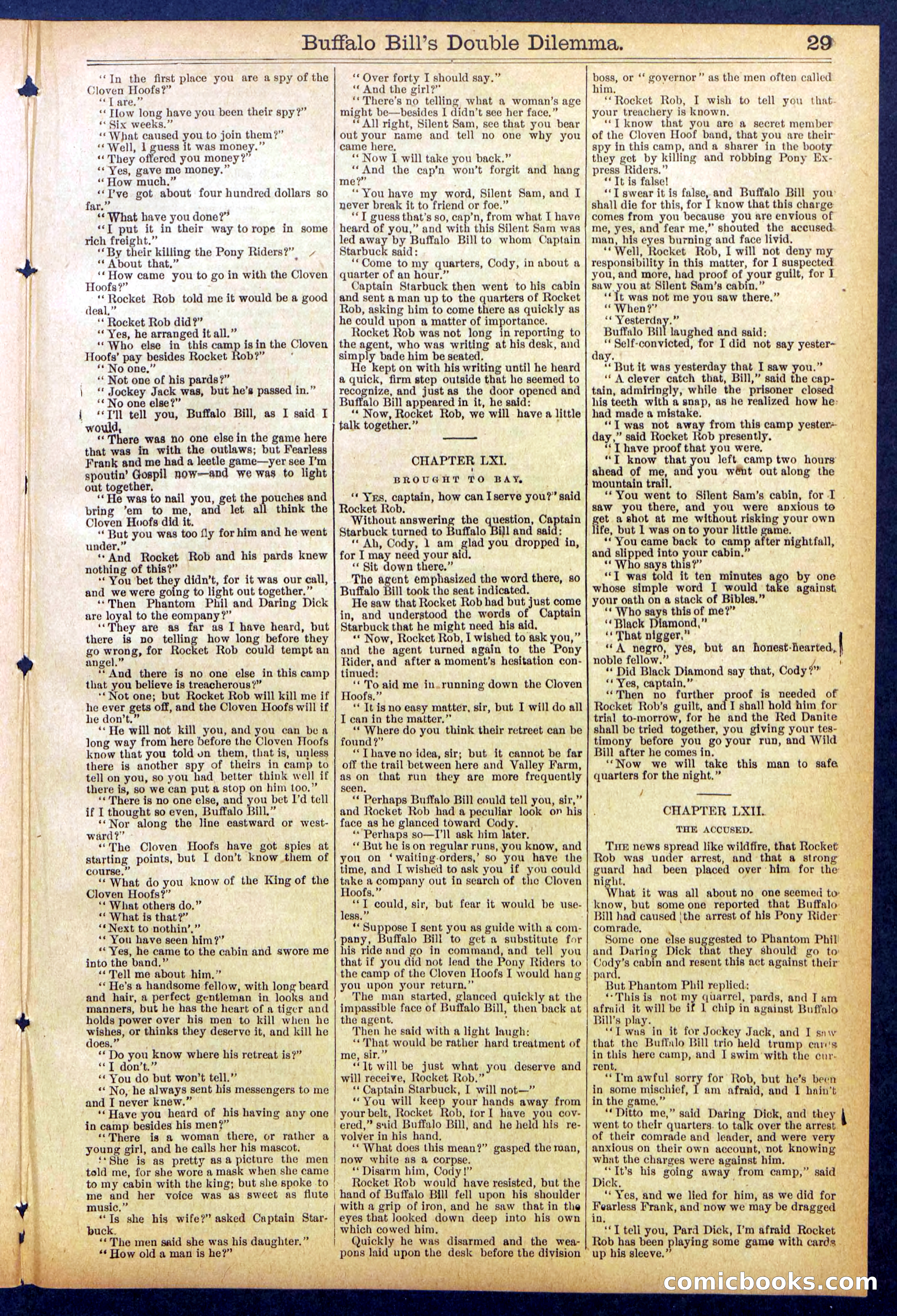 Beadle's Dime Library No. 851 — page 29 of 32