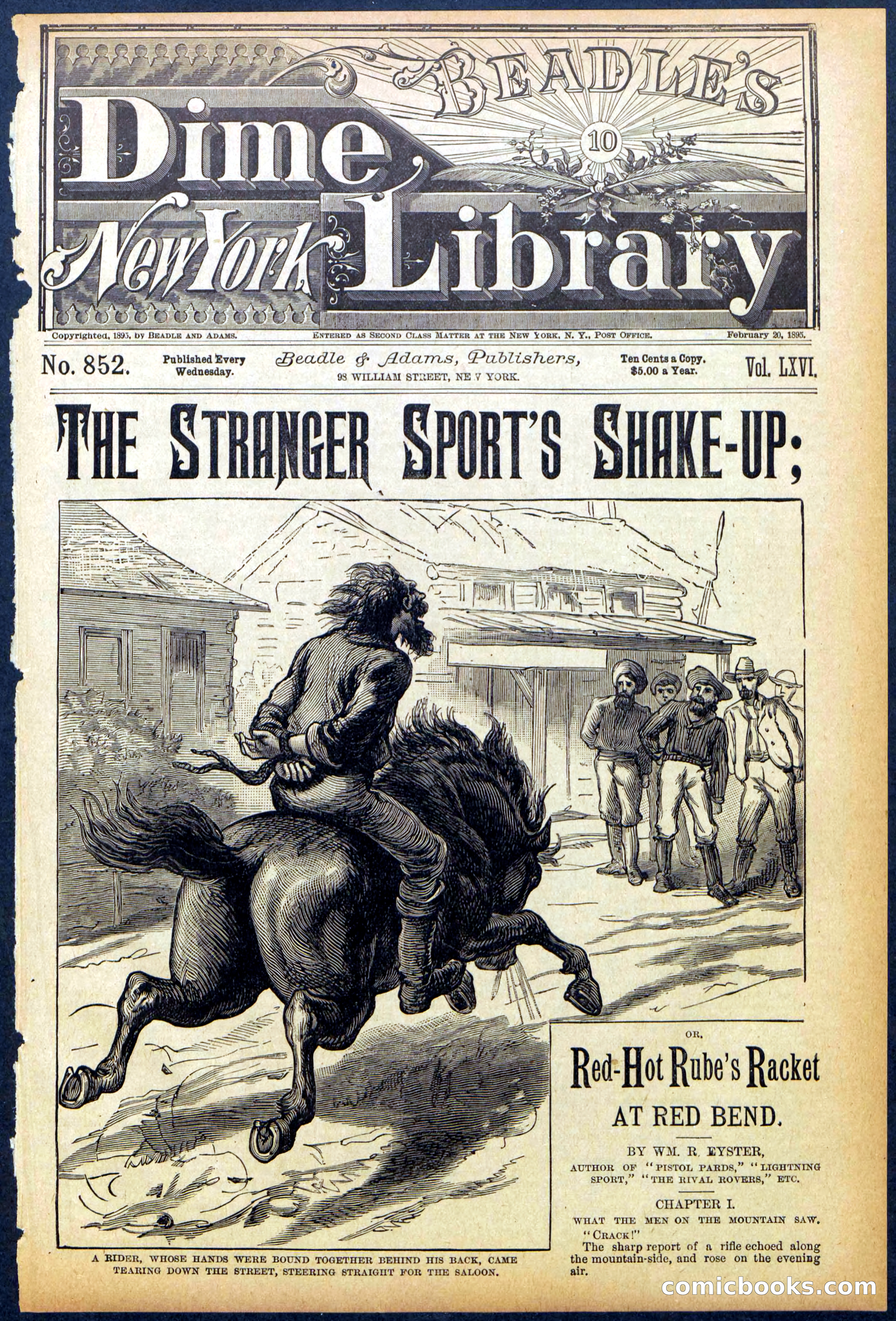 Beadle's Dime Library No. 852 — page 1 of 32