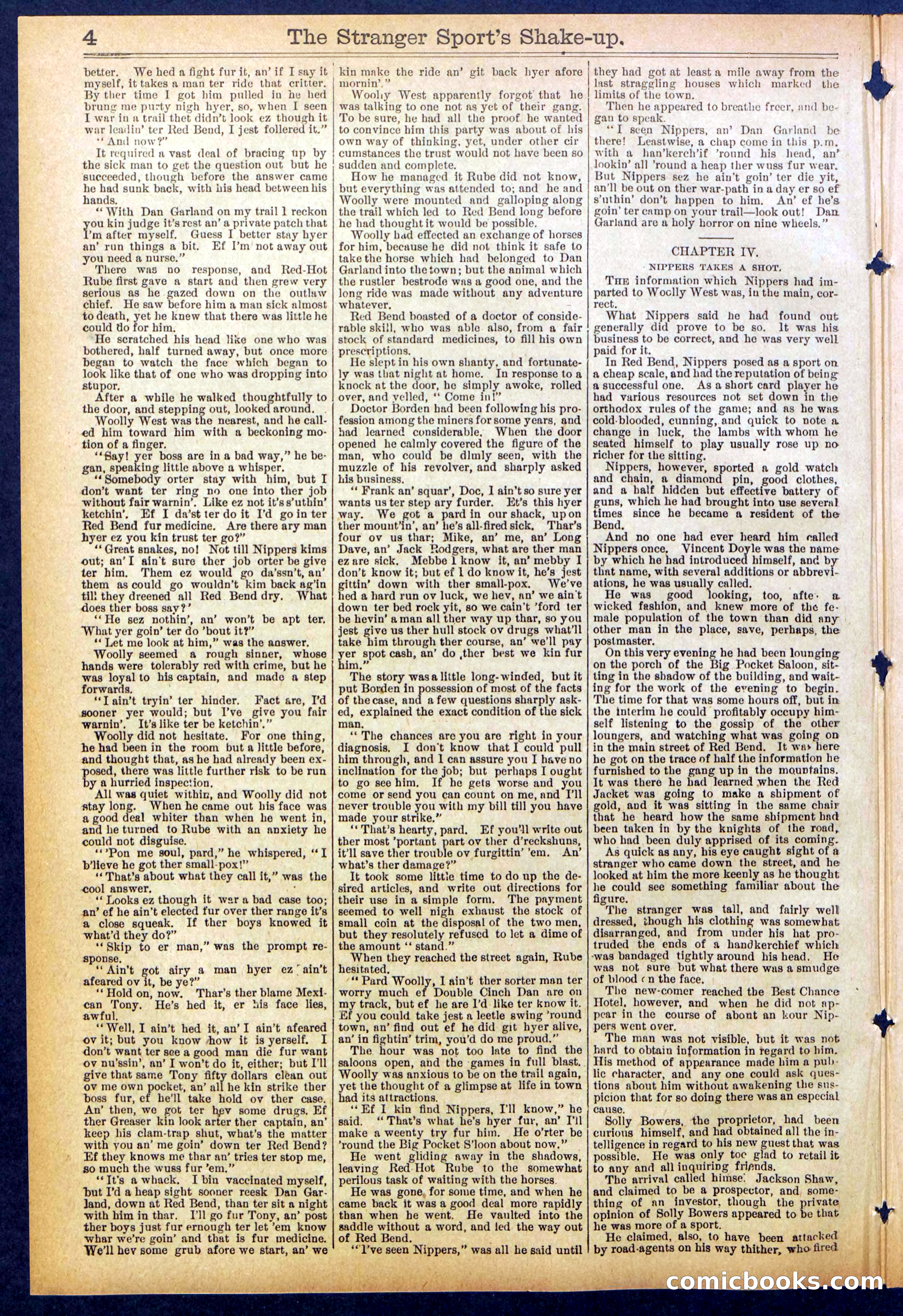 Beadle's Dime Library No. 852 — page 4 of 32