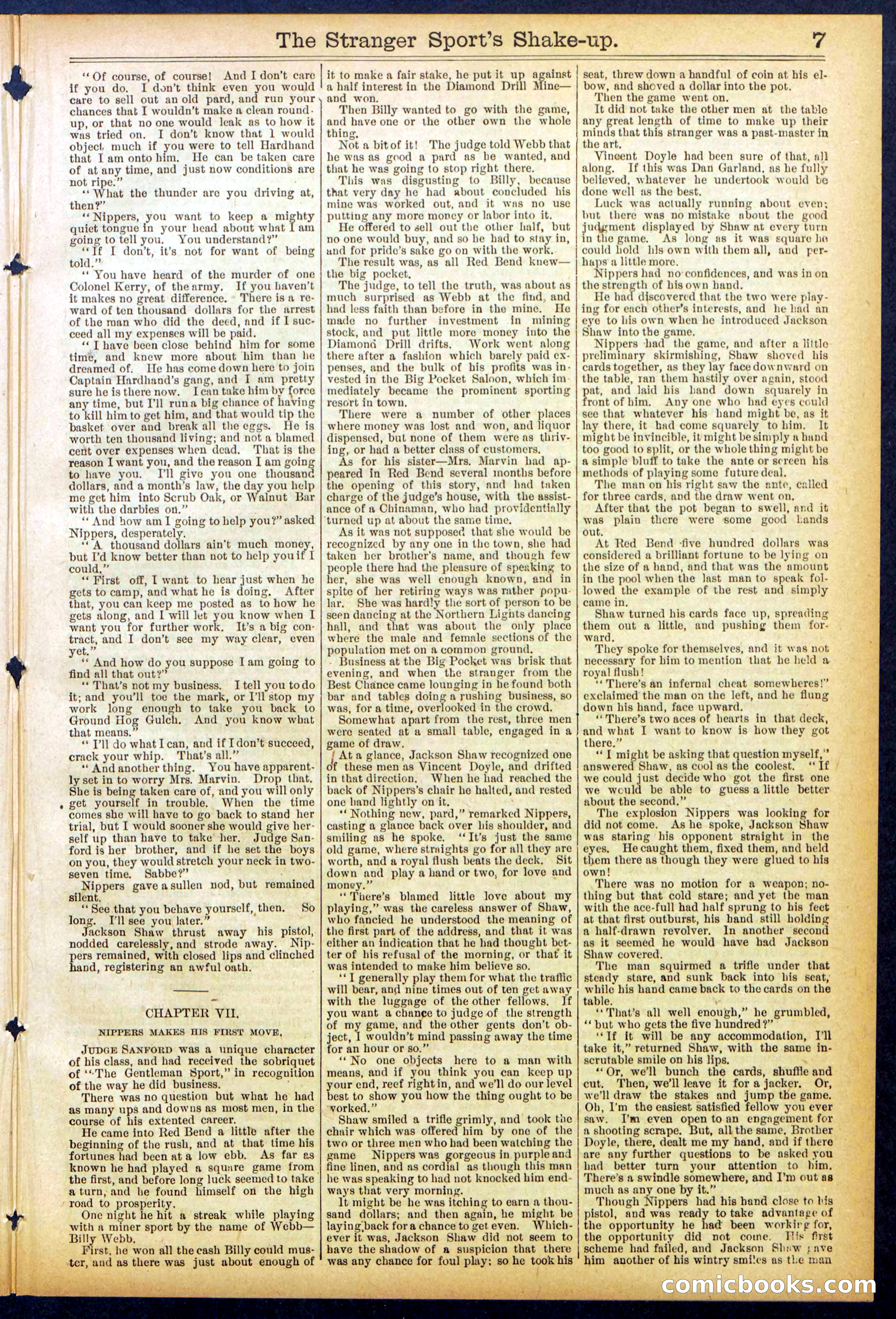 Beadle's Dime Library No. 852 — page 7 of 32