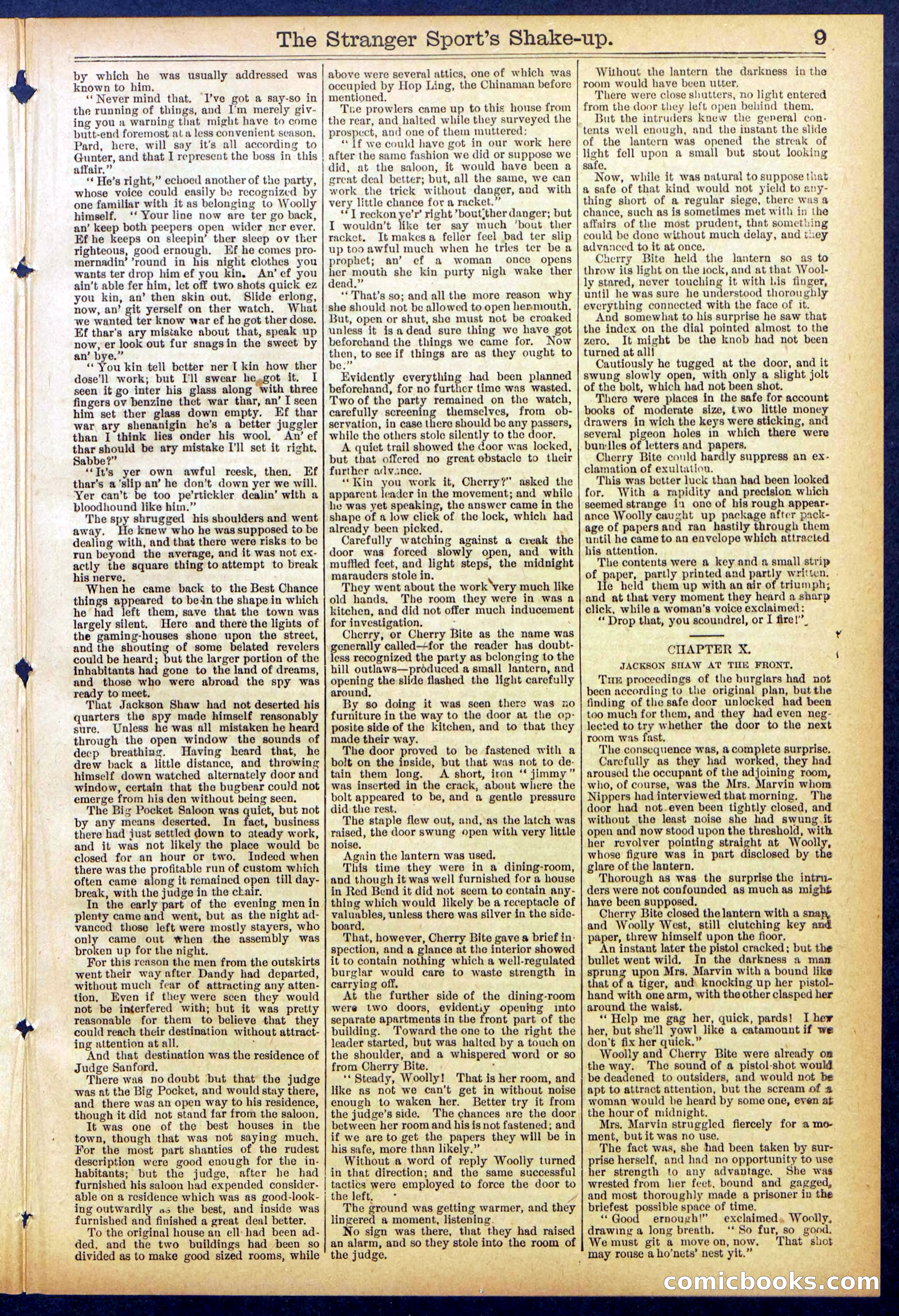 Beadle's Dime Library No. 852 — page 9 of 32
