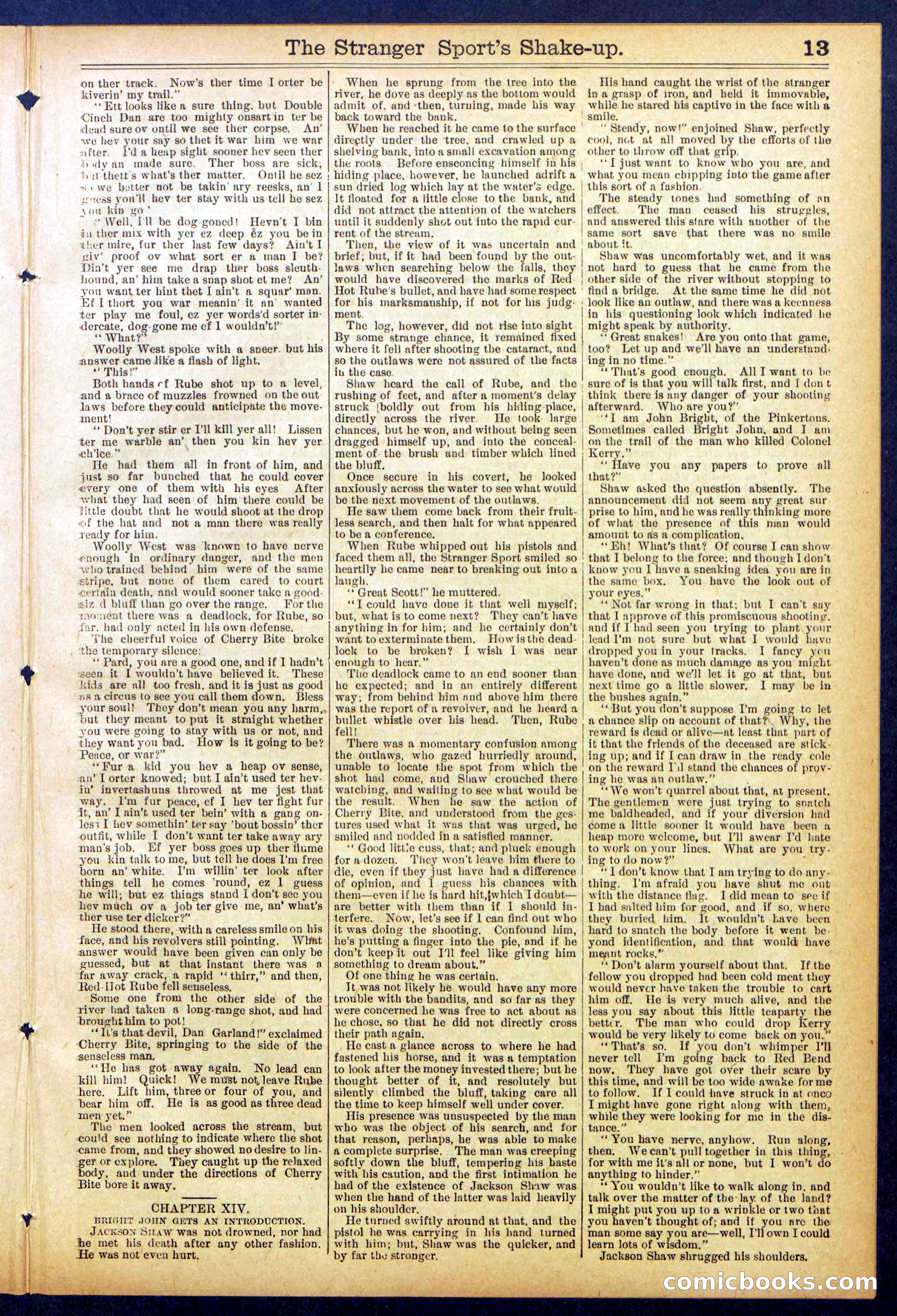 Beadle's Dime Library No. 852 — page 13 of 32