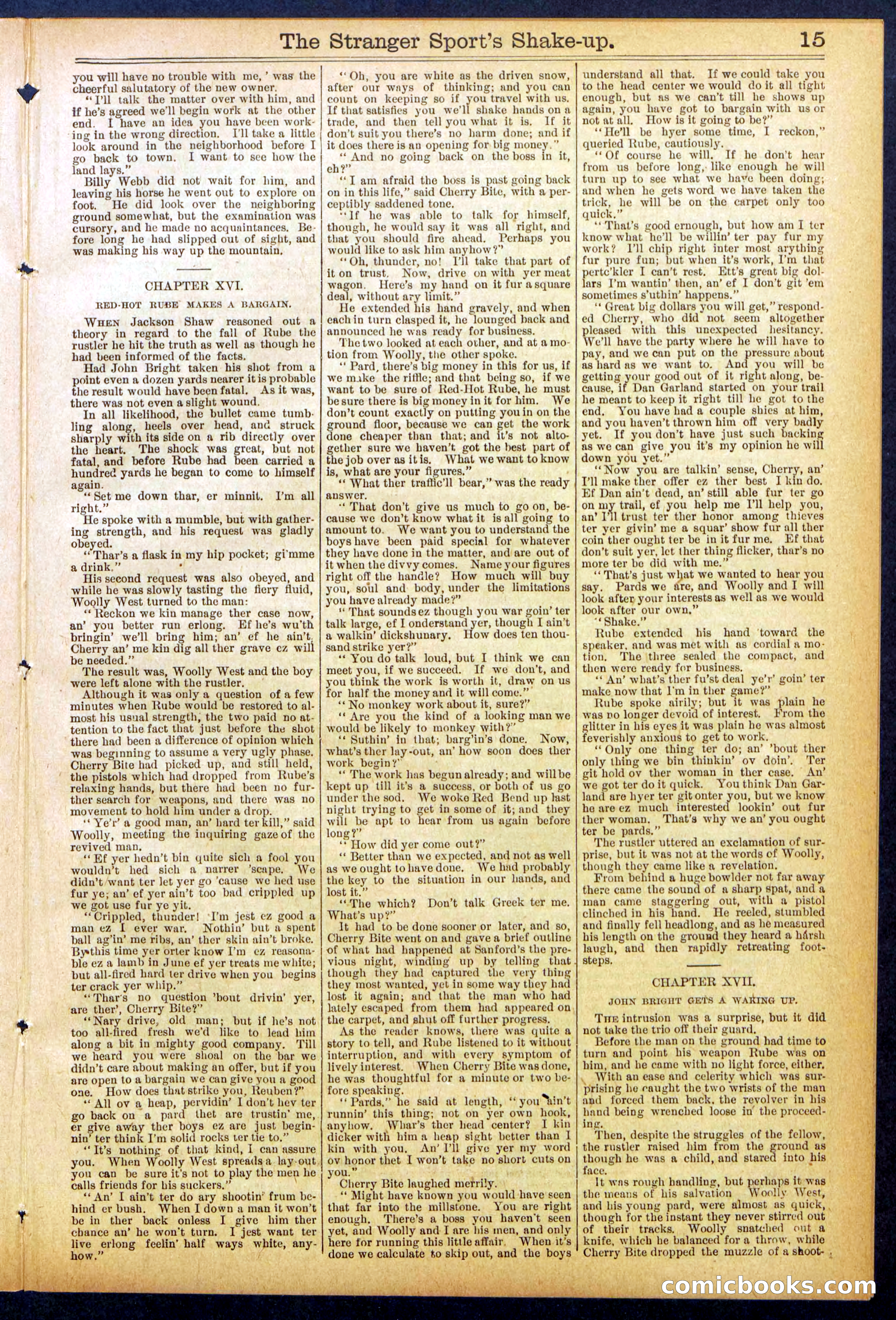 Beadle's Dime Library No. 852 — page 15 of 32