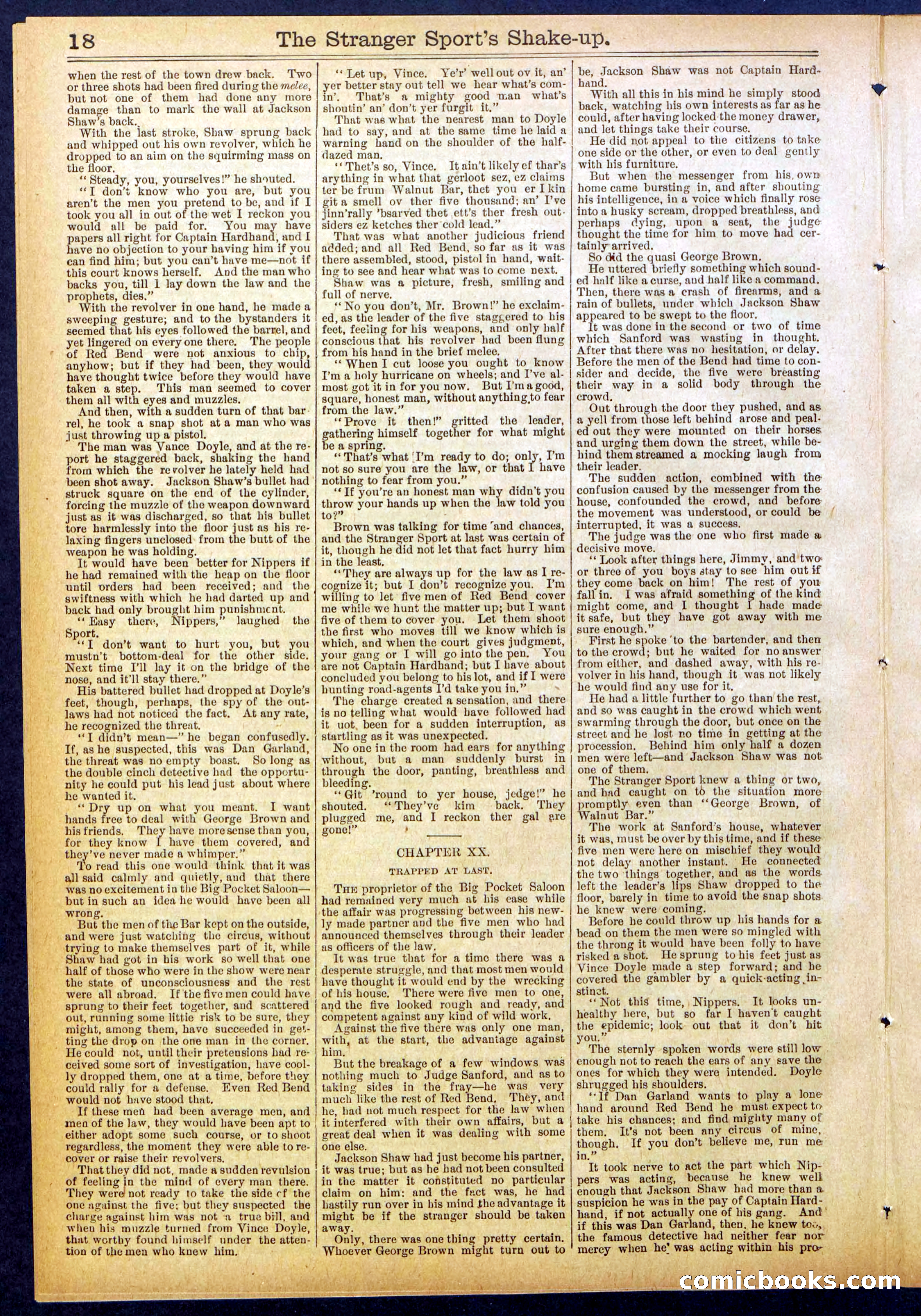 Beadle's Dime Library No. 852 — page 18 of 32