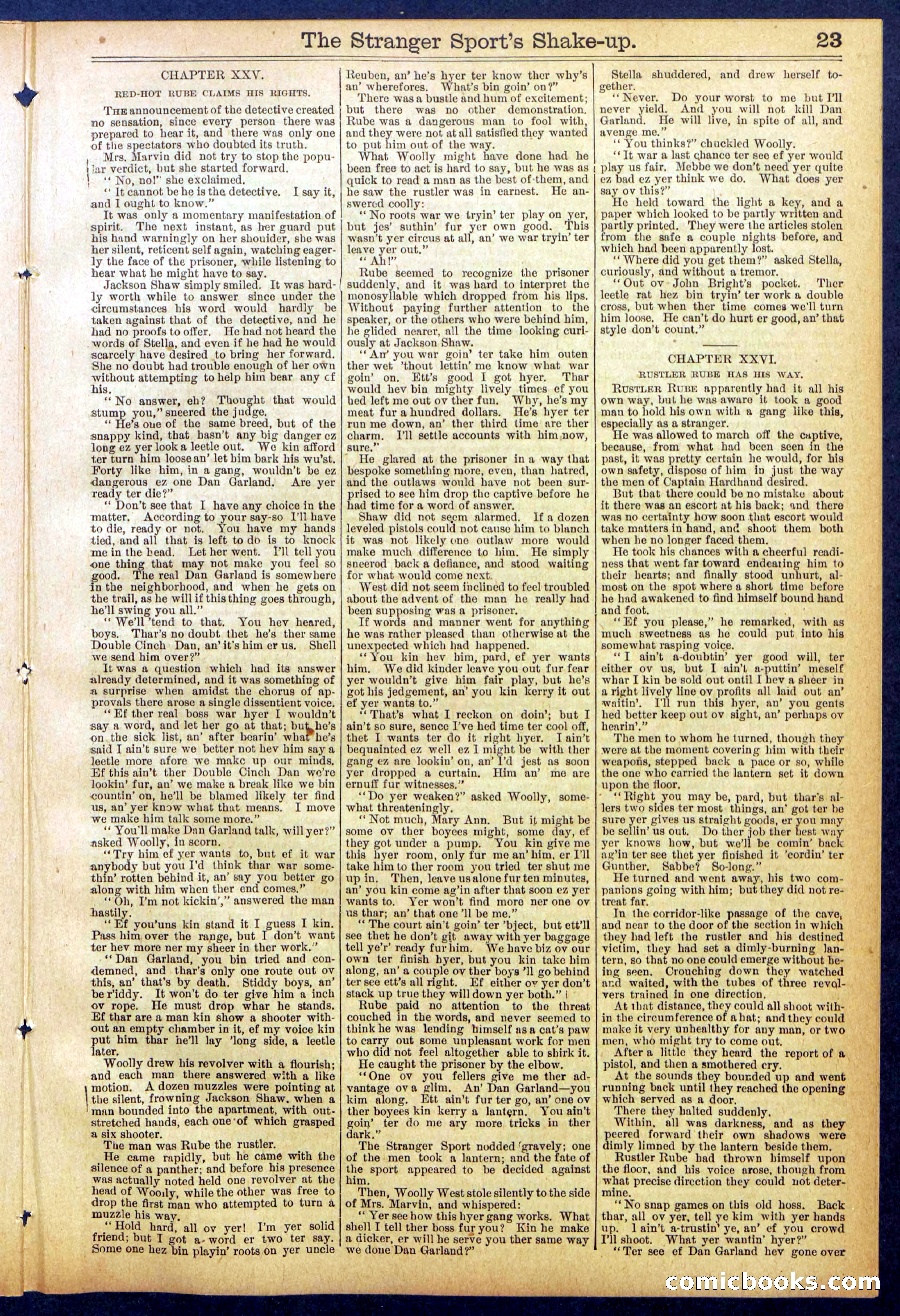 Beadle's Dime Library No. 852 — page 23 of 32