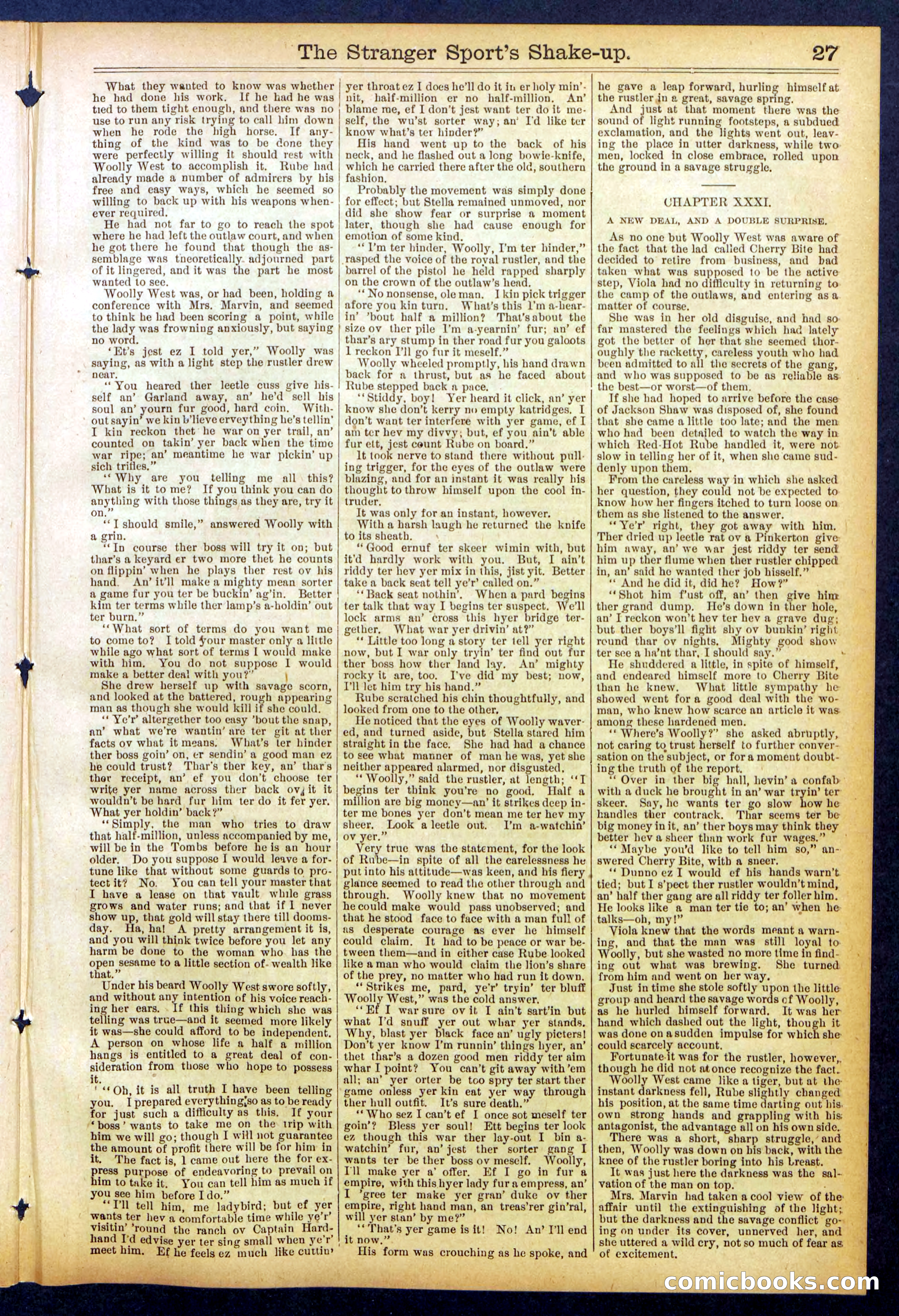 Beadle's Dime Library No. 852 — page 27 of 32