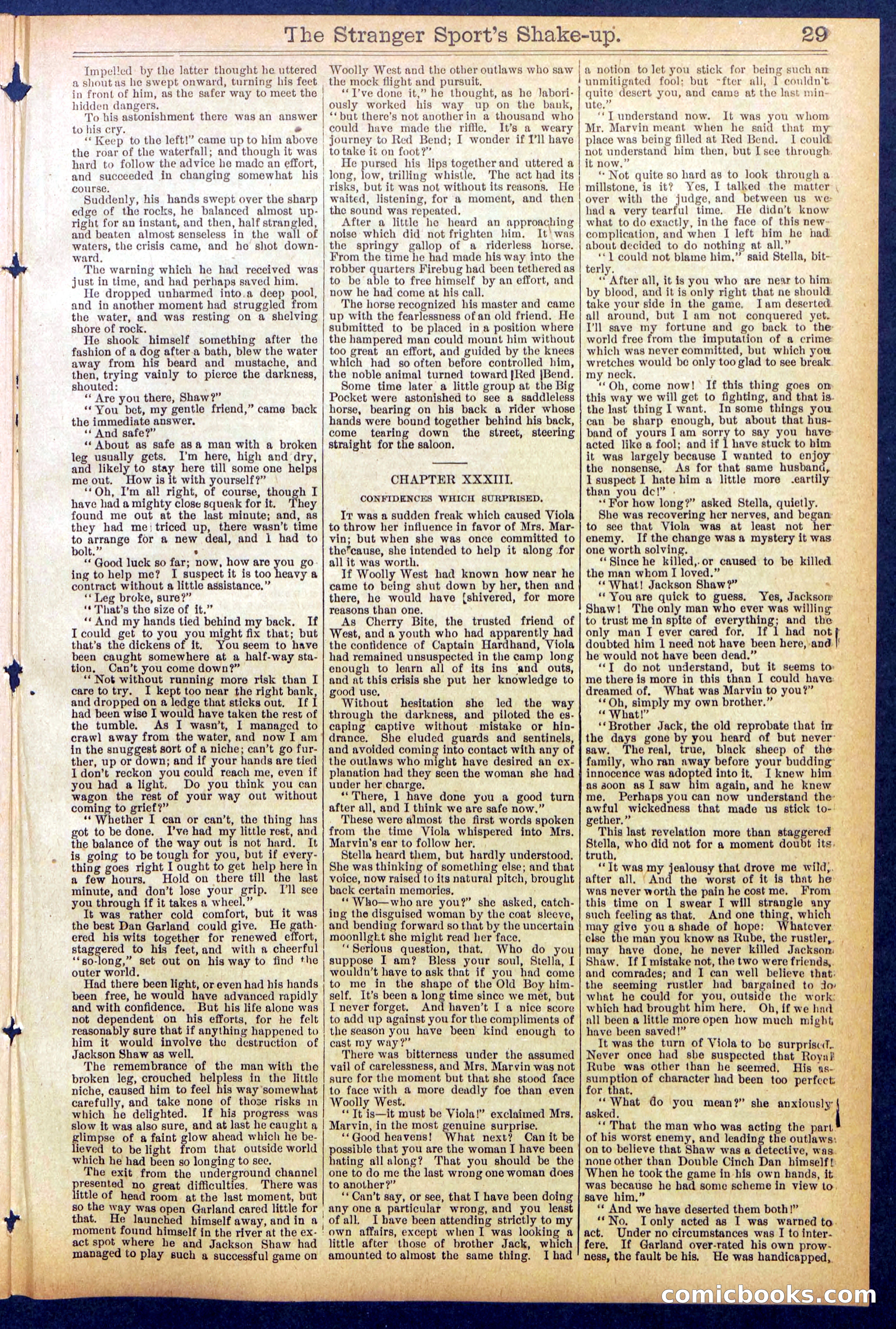 Beadle's Dime Library No. 852 — page 29 of 32