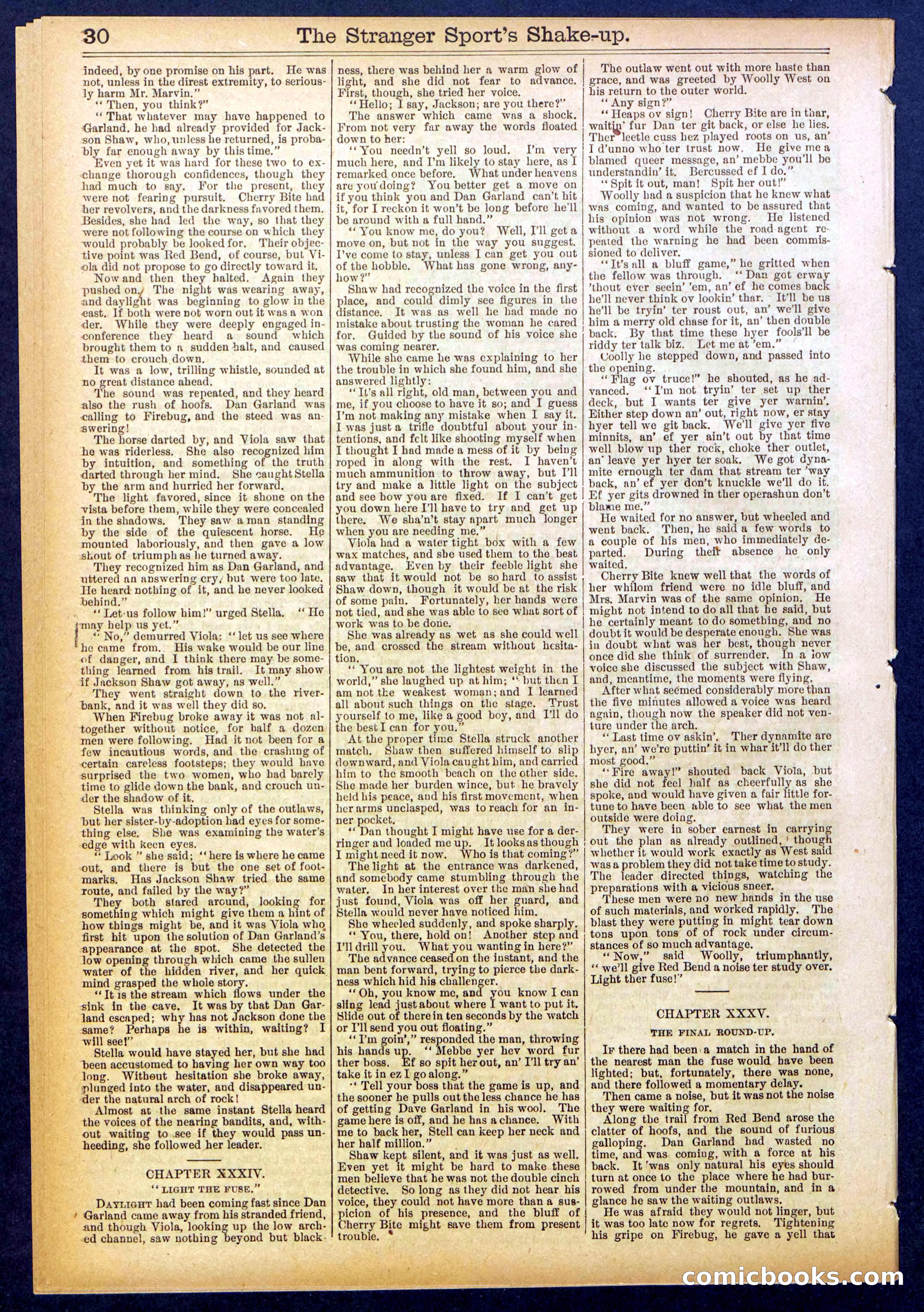 Beadle's Dime Library No. 852 — page 30 of 32