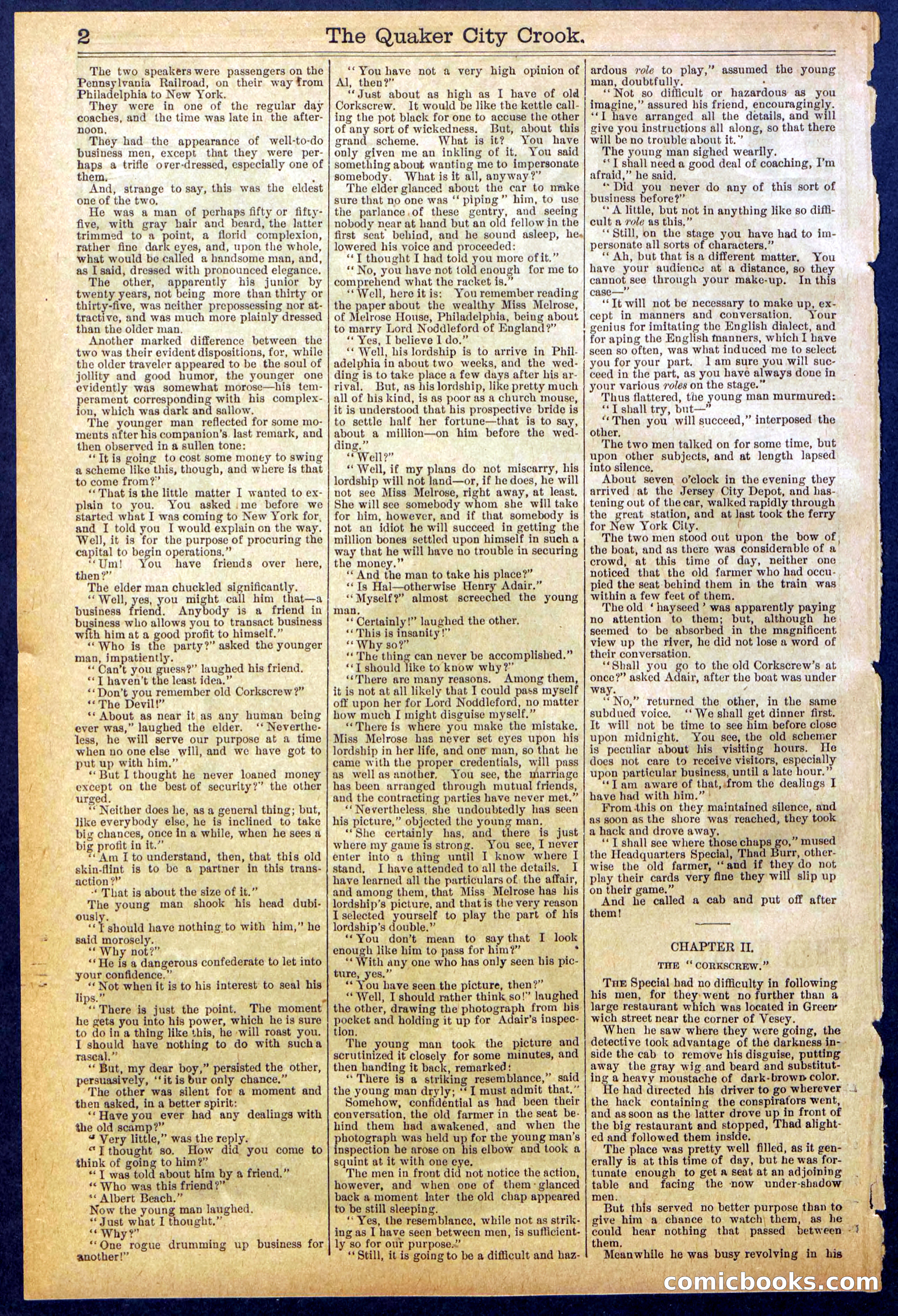Beadle's New York Dime Library, No. 853 — page 2 of 32