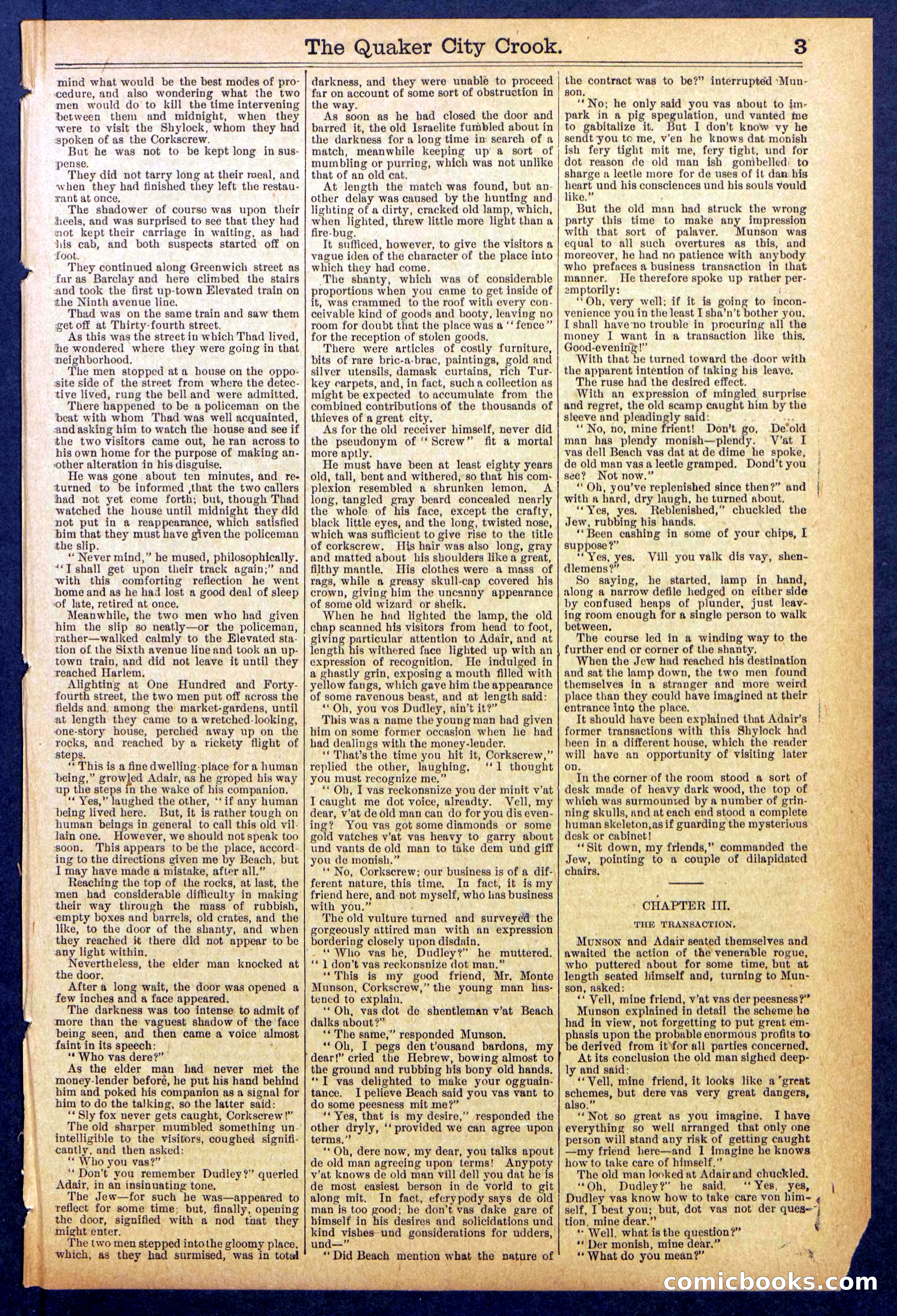 Beadle's New York Dime Library, No. 853 — page 3 of 32