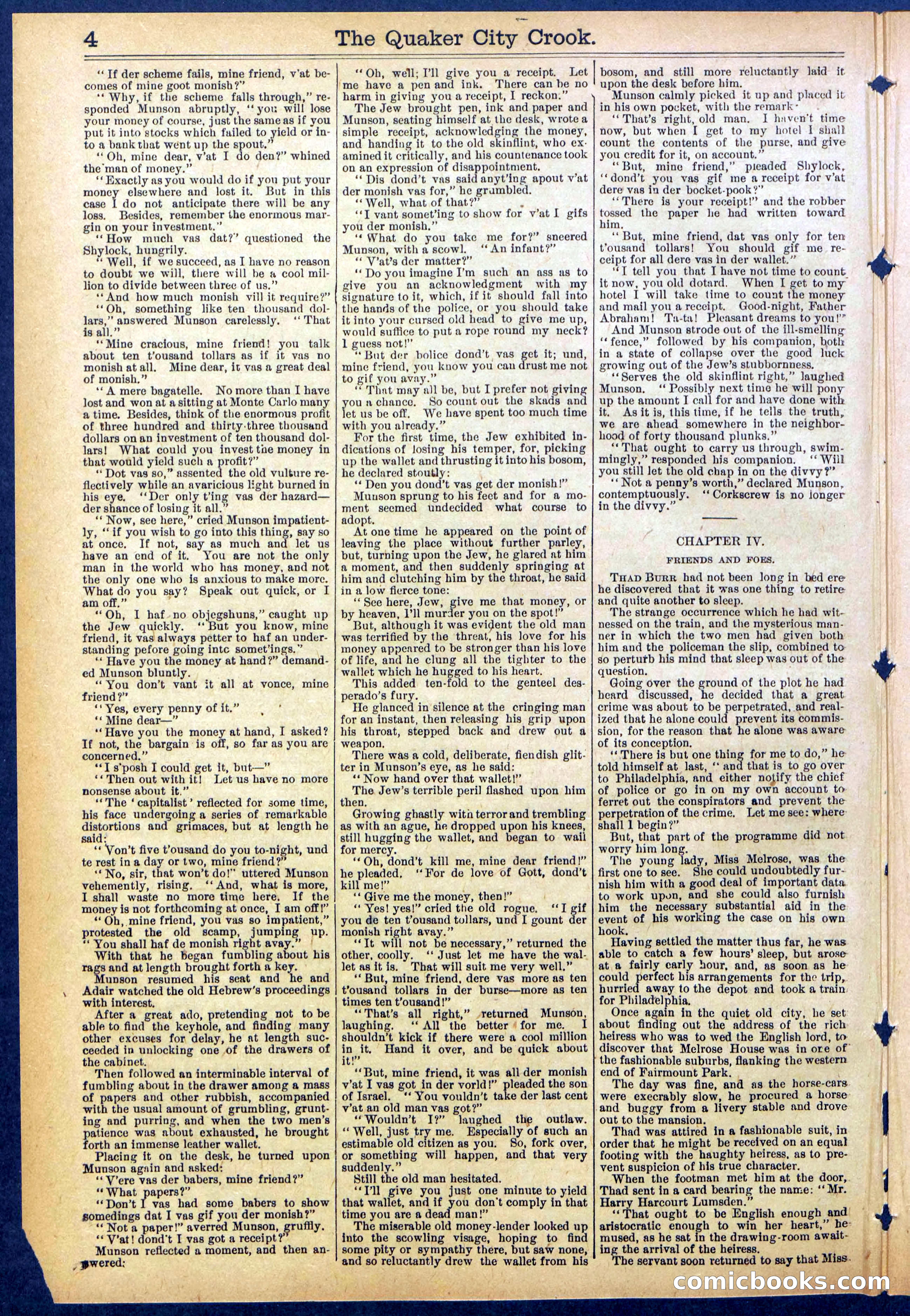 Beadle's New York Dime Library, No. 853 — page 4 of 32