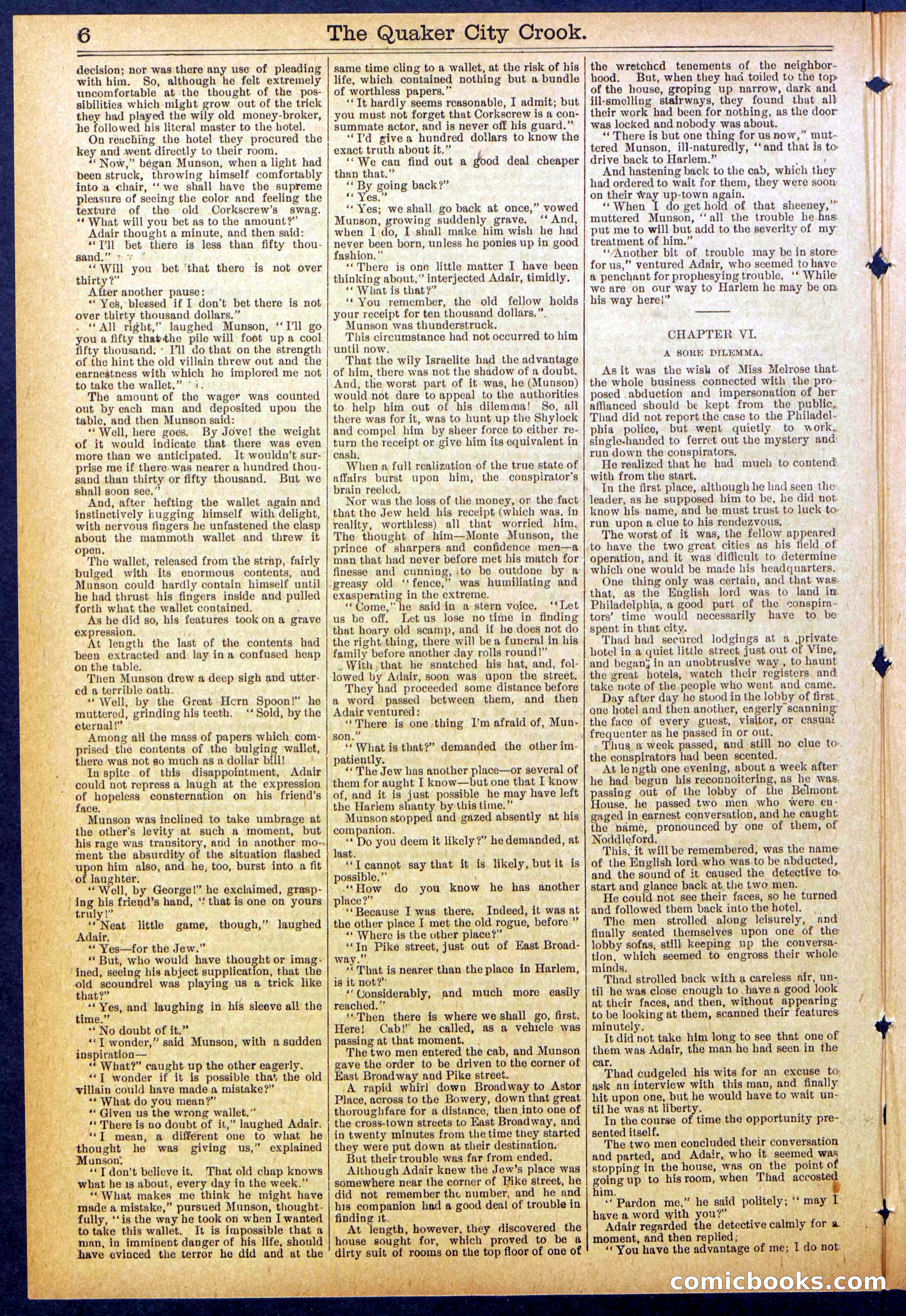 Beadle's New York Dime Library, No. 853 — page 6 of 32