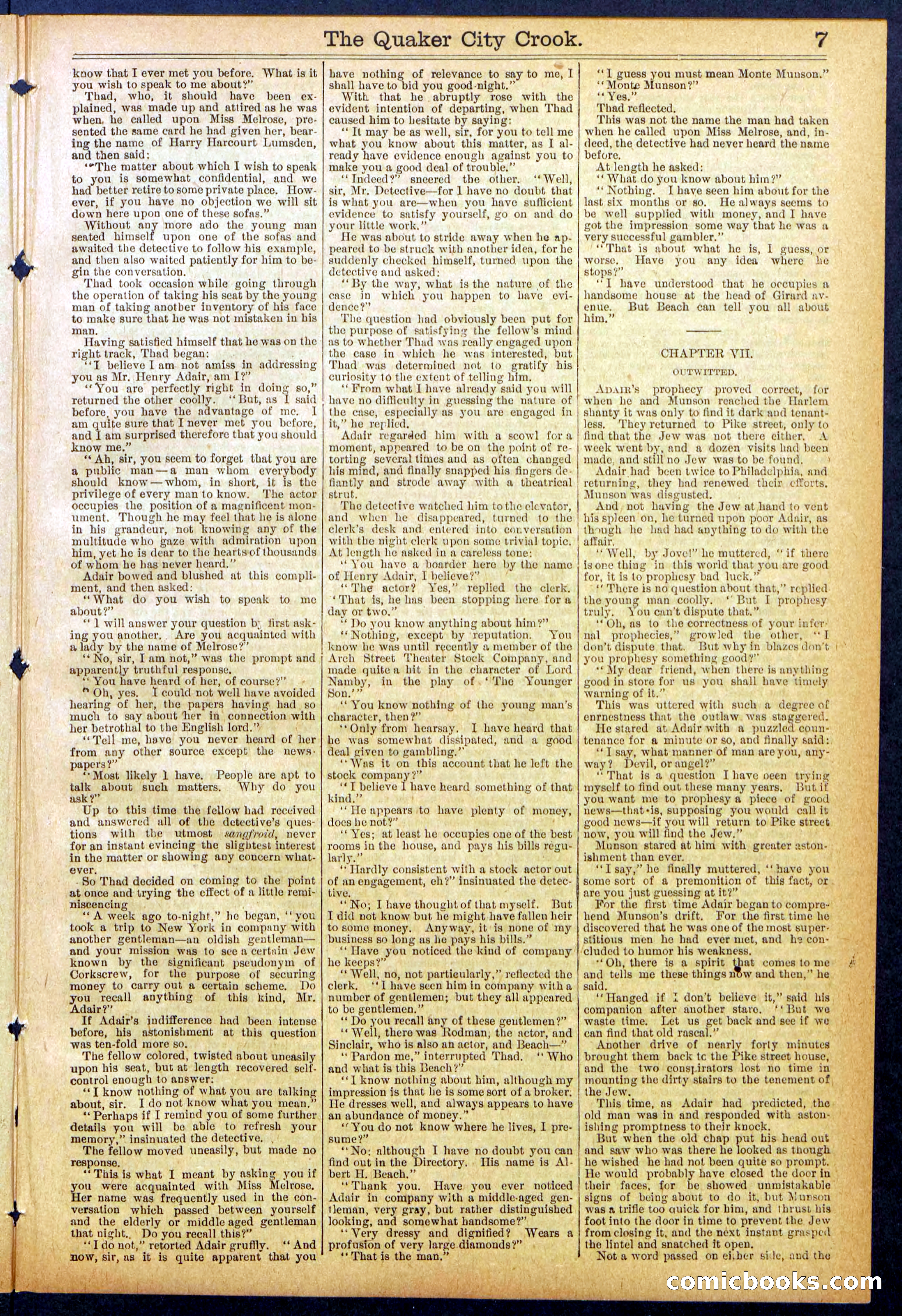 Beadle's New York Dime Library, No. 853 — page 7 of 32