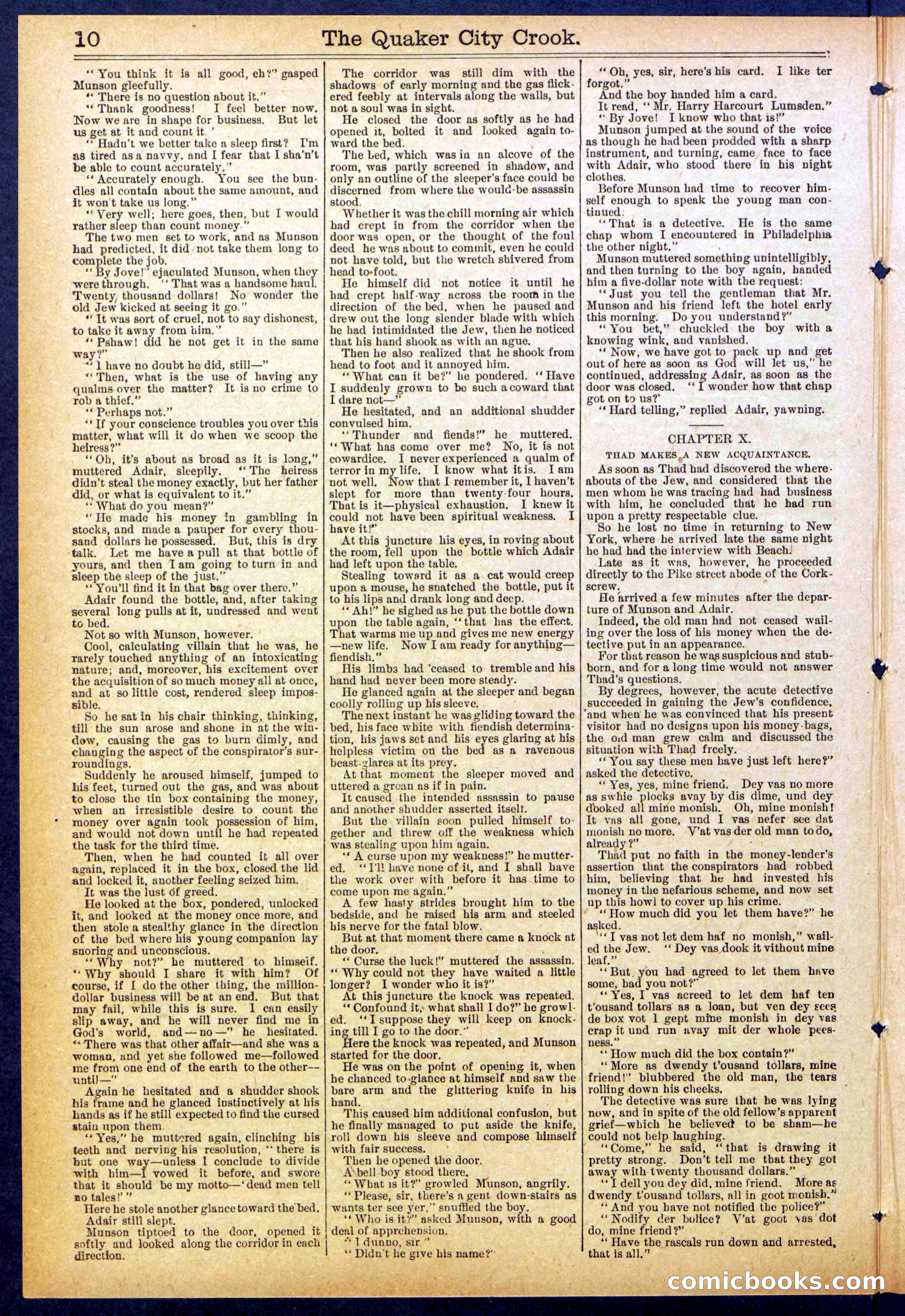 Beadle's New York Dime Library, No. 853 — page 10 of 32