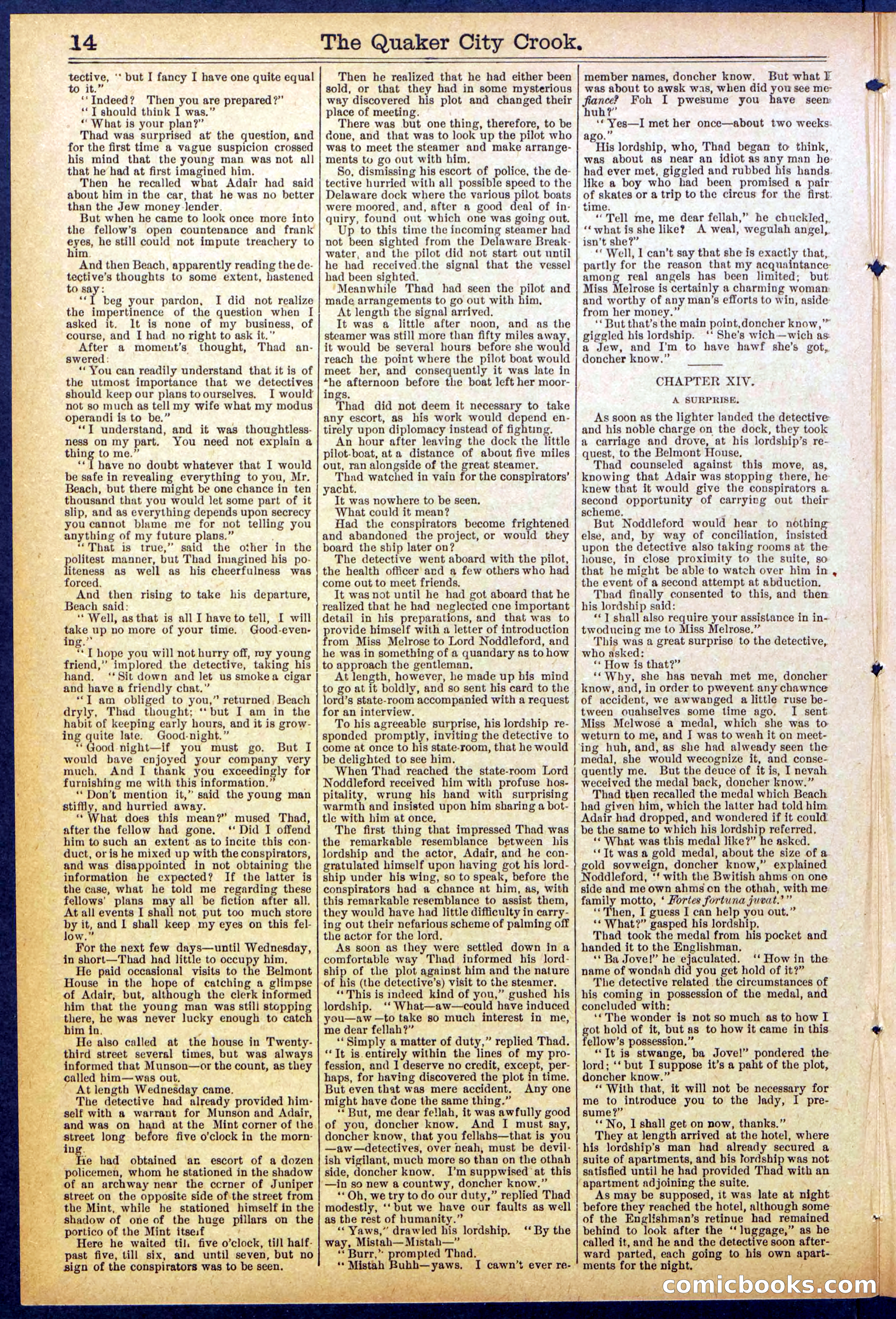 Beadle's New York Dime Library, No. 853 — page 14 of 32
