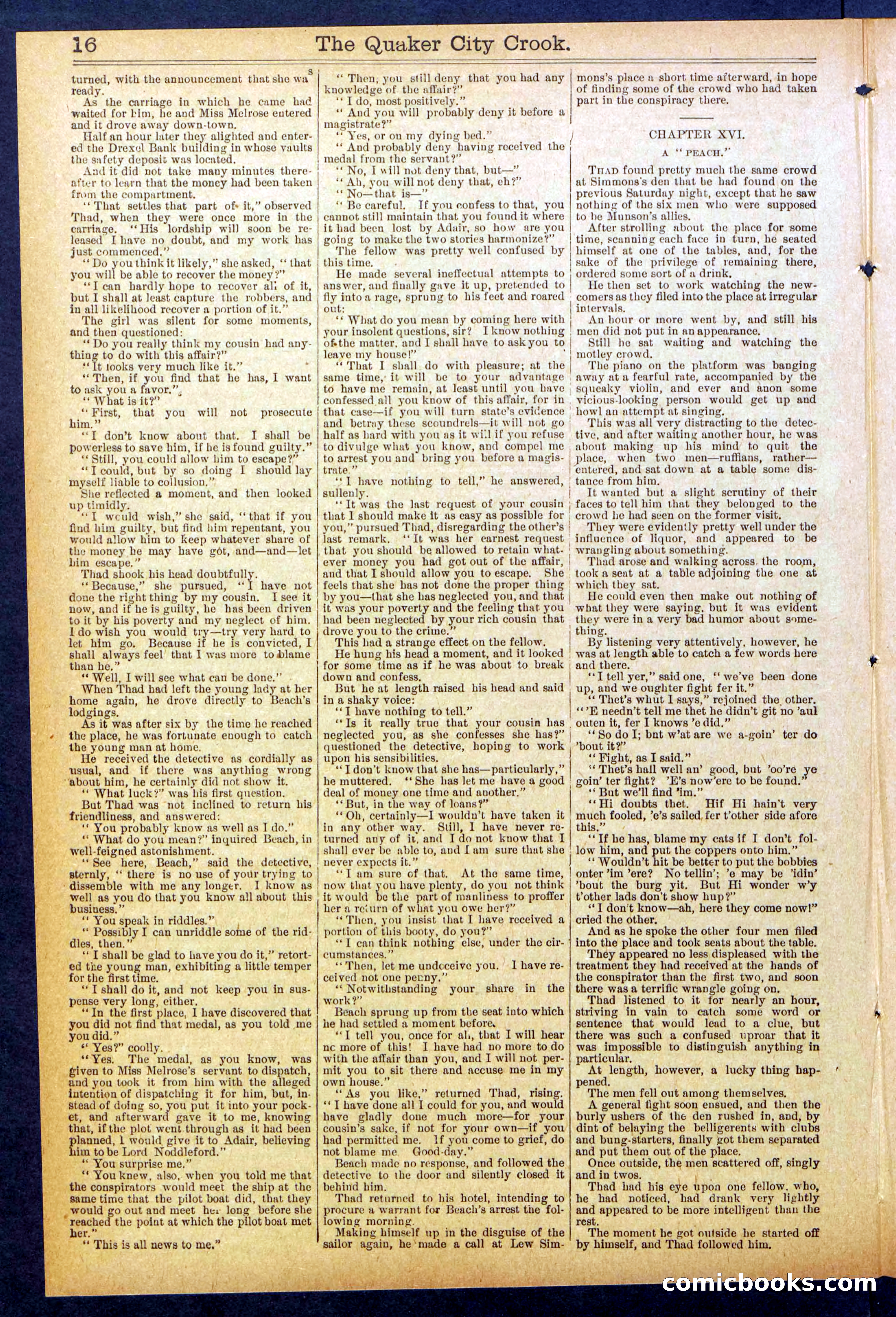 Beadle's New York Dime Library, No. 853 — page 16 of 32