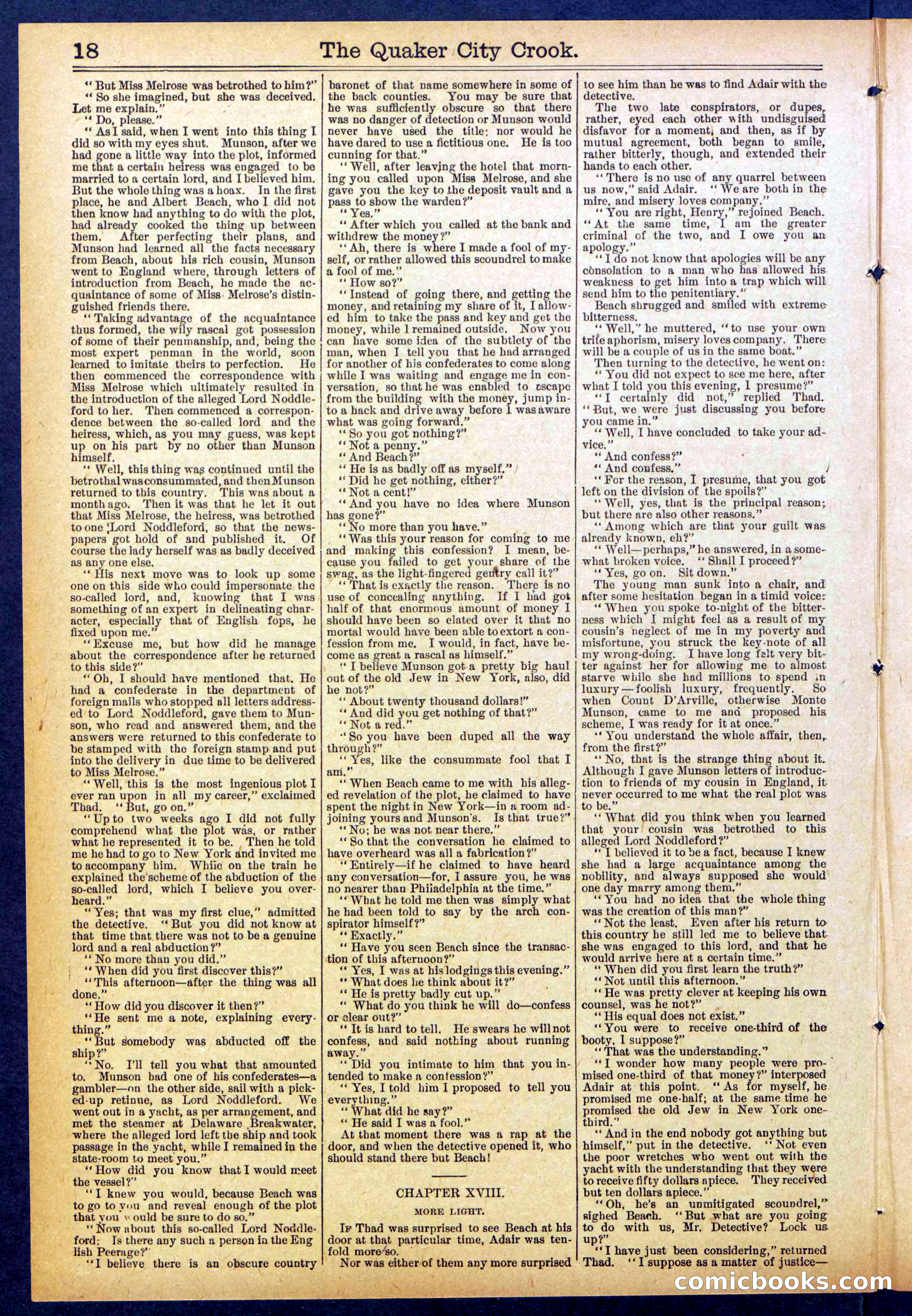 Beadle's New York Dime Library, No. 853 — page 18 of 32