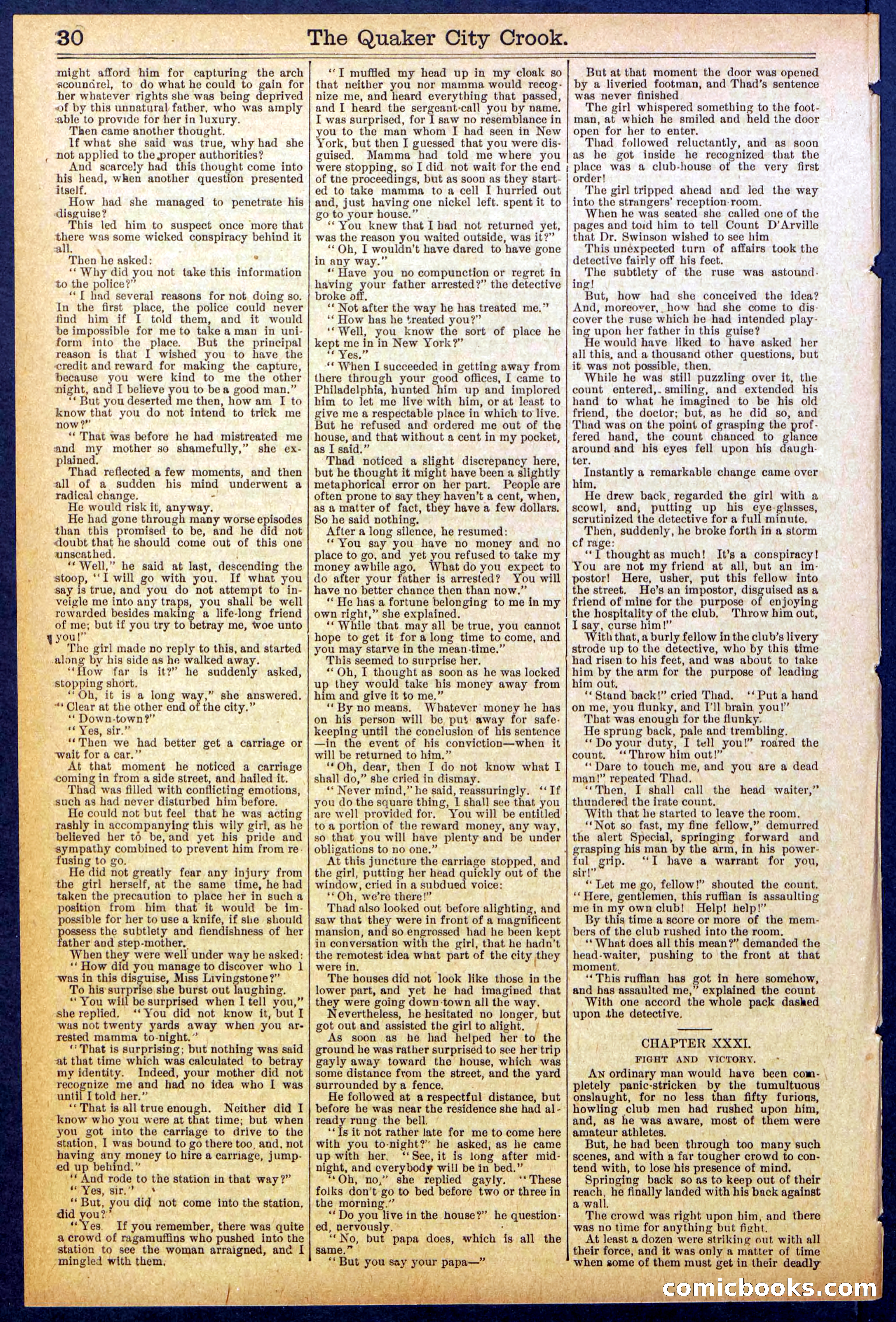 Beadle's New York Dime Library, No. 853 — page 30 of 32