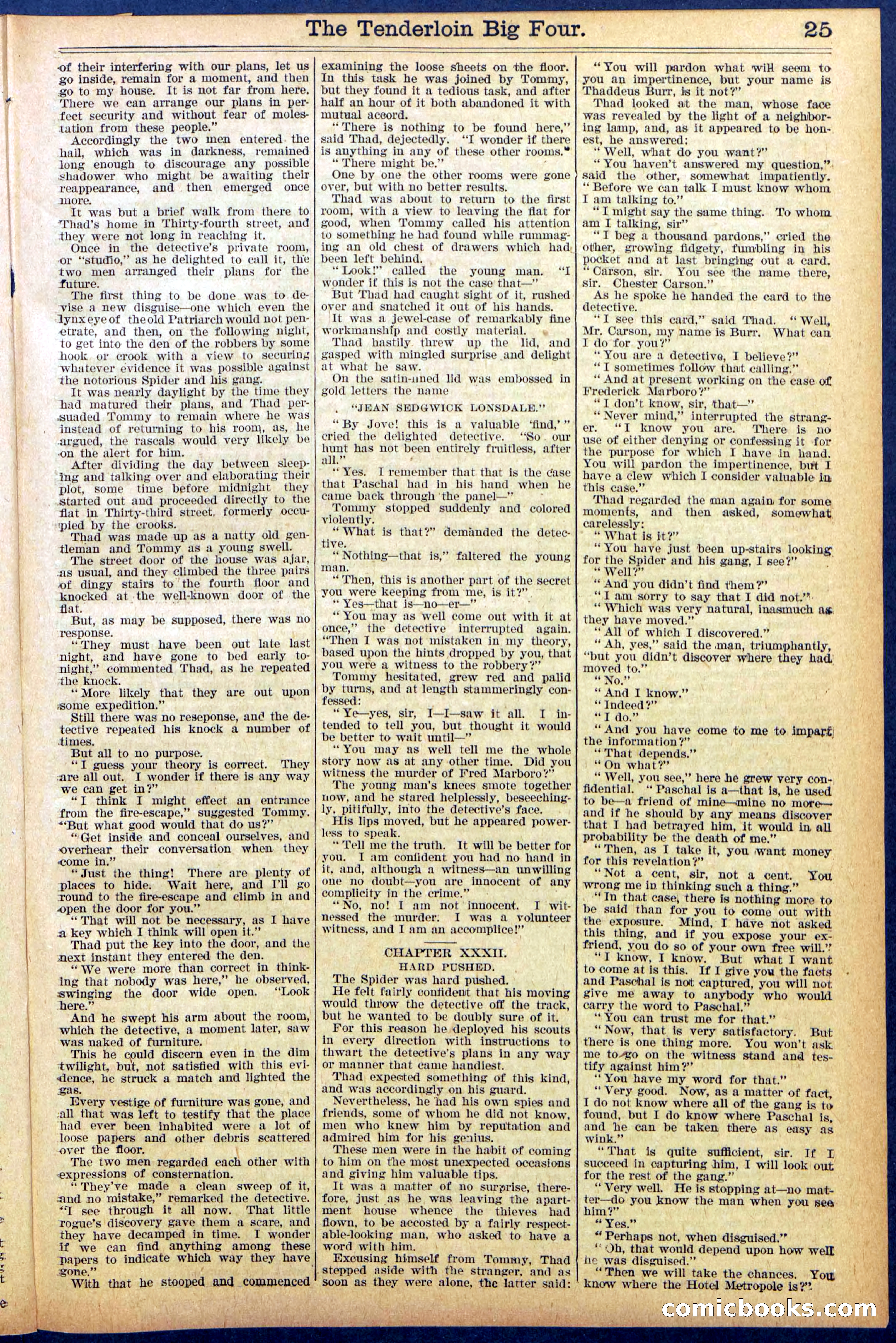 Beadle's New York Dime Library No. 861 — page 25 of 32