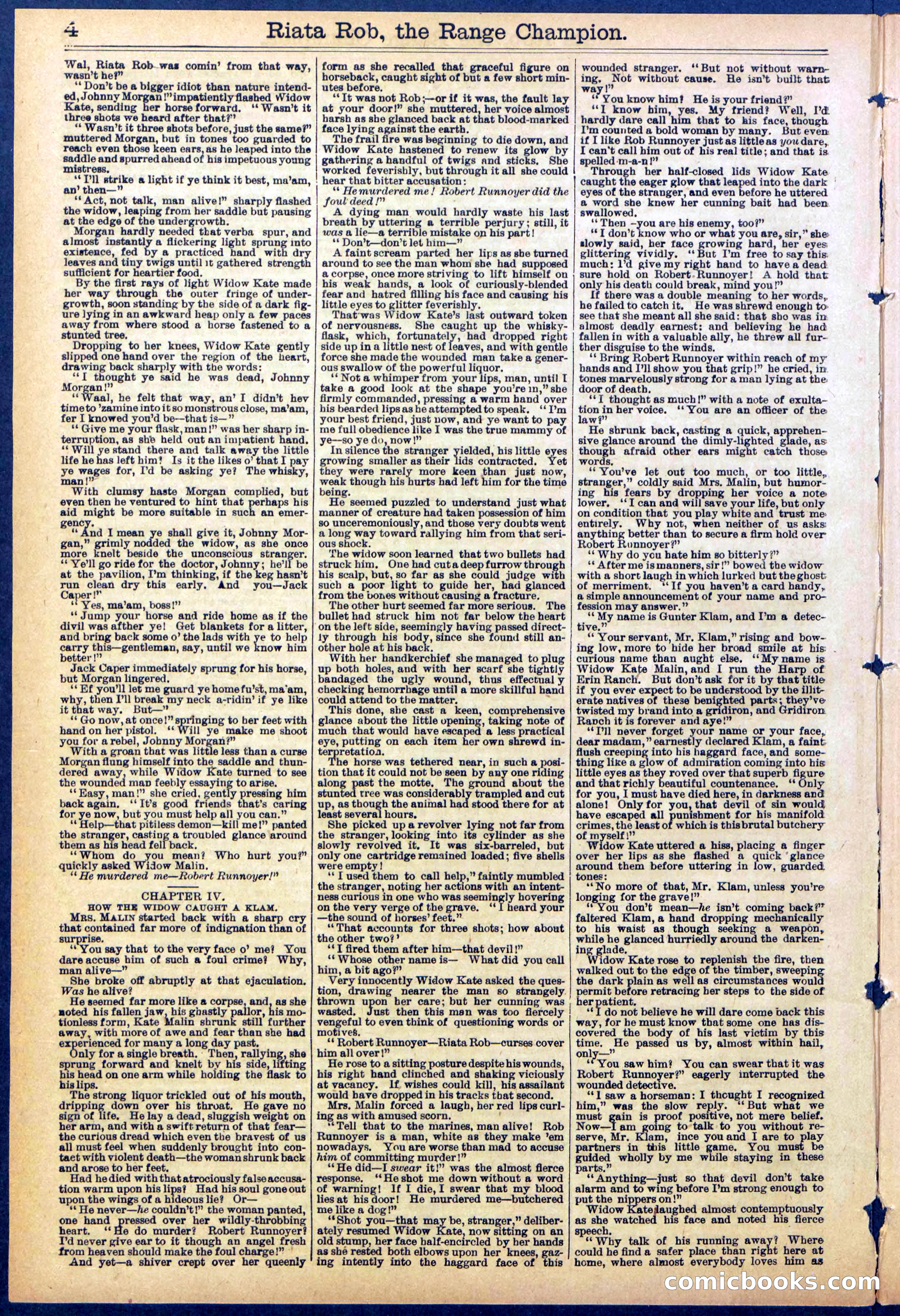 Beadle's New York Dime Library No. 862 — page 4 of 32