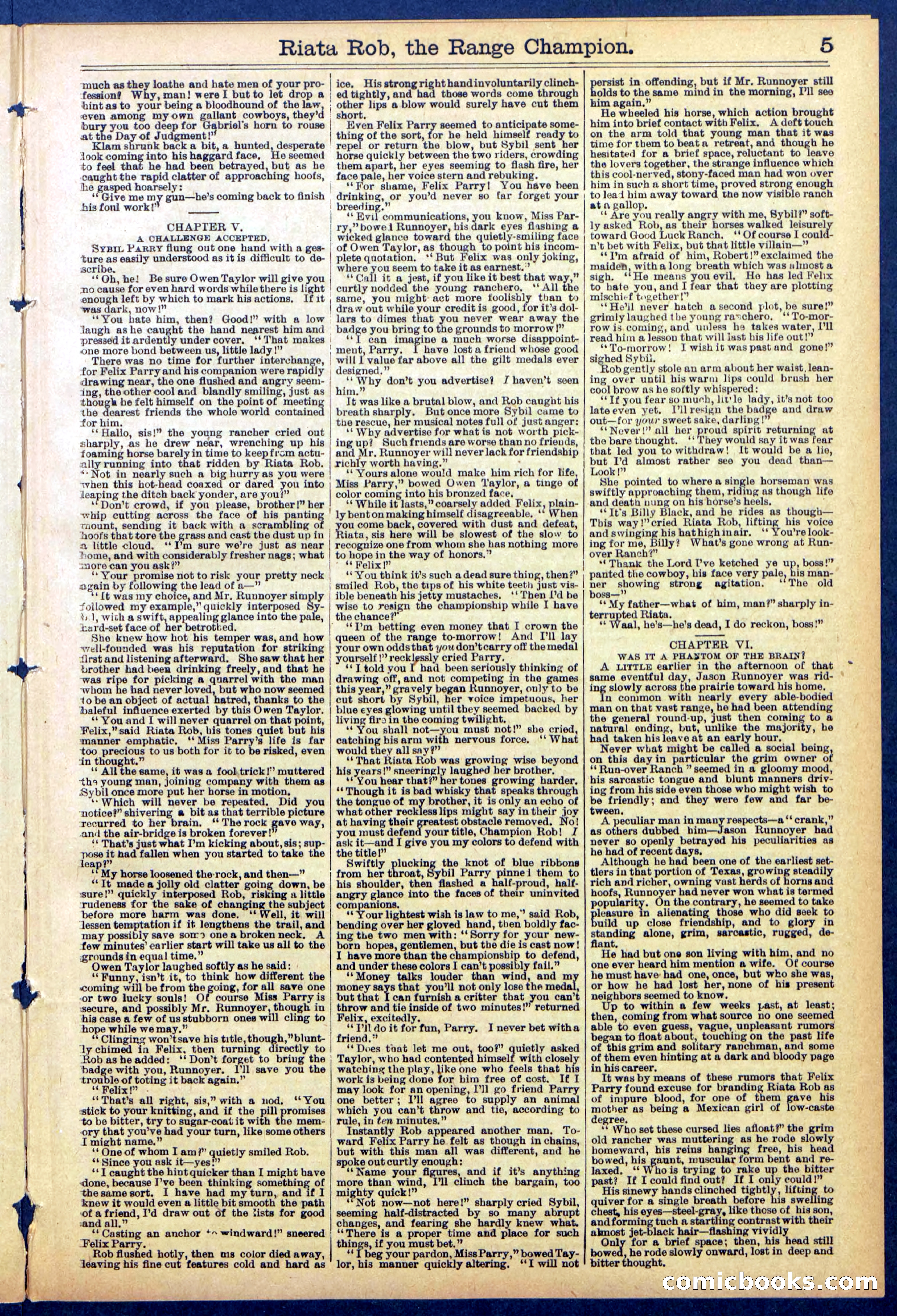 Beadle's New York Dime Library No. 862 — page 5 of 32