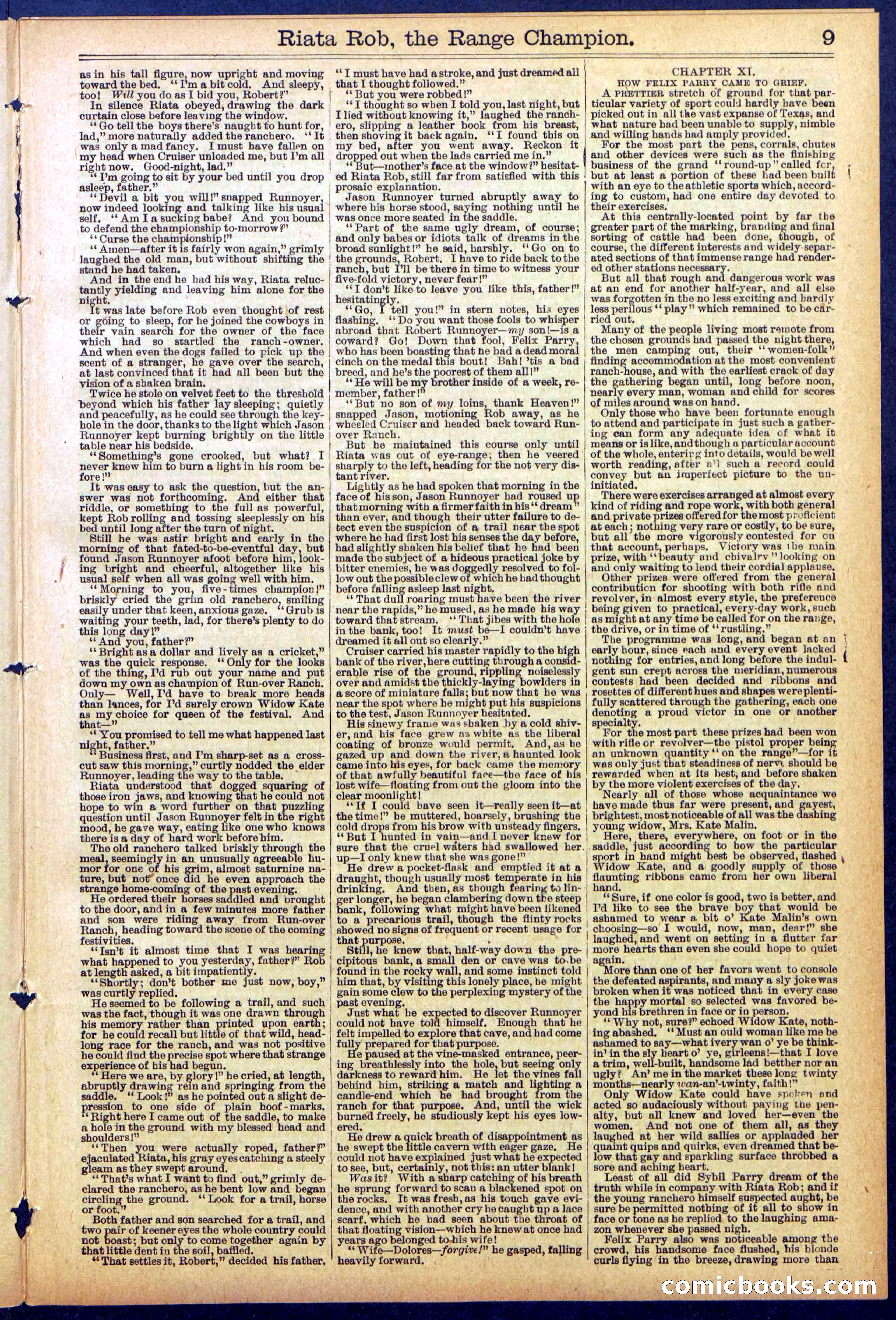 Beadle's New York Dime Library No. 862 — page 9 of 32