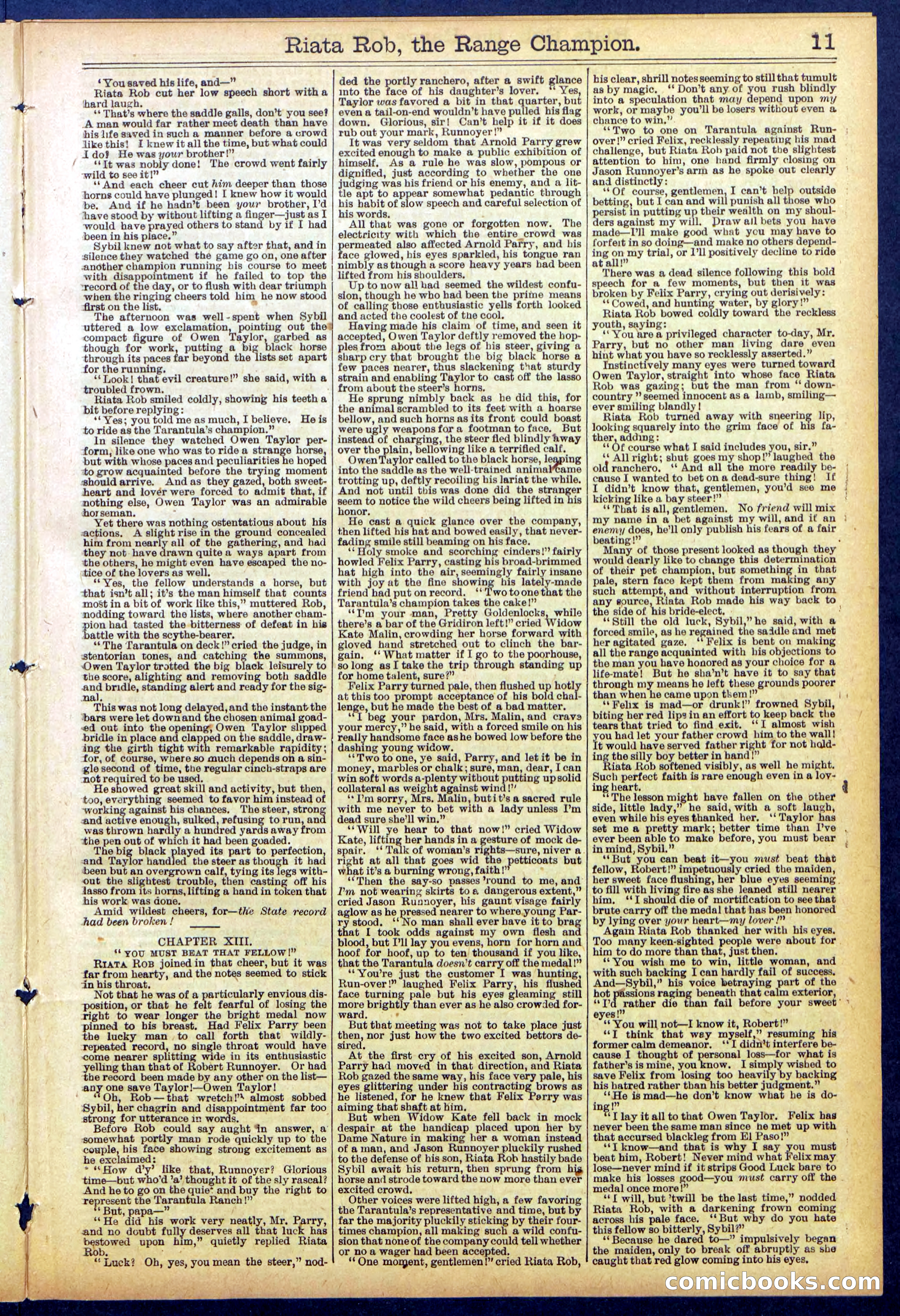 Beadle's New York Dime Library No. 862 — page 11 of 32