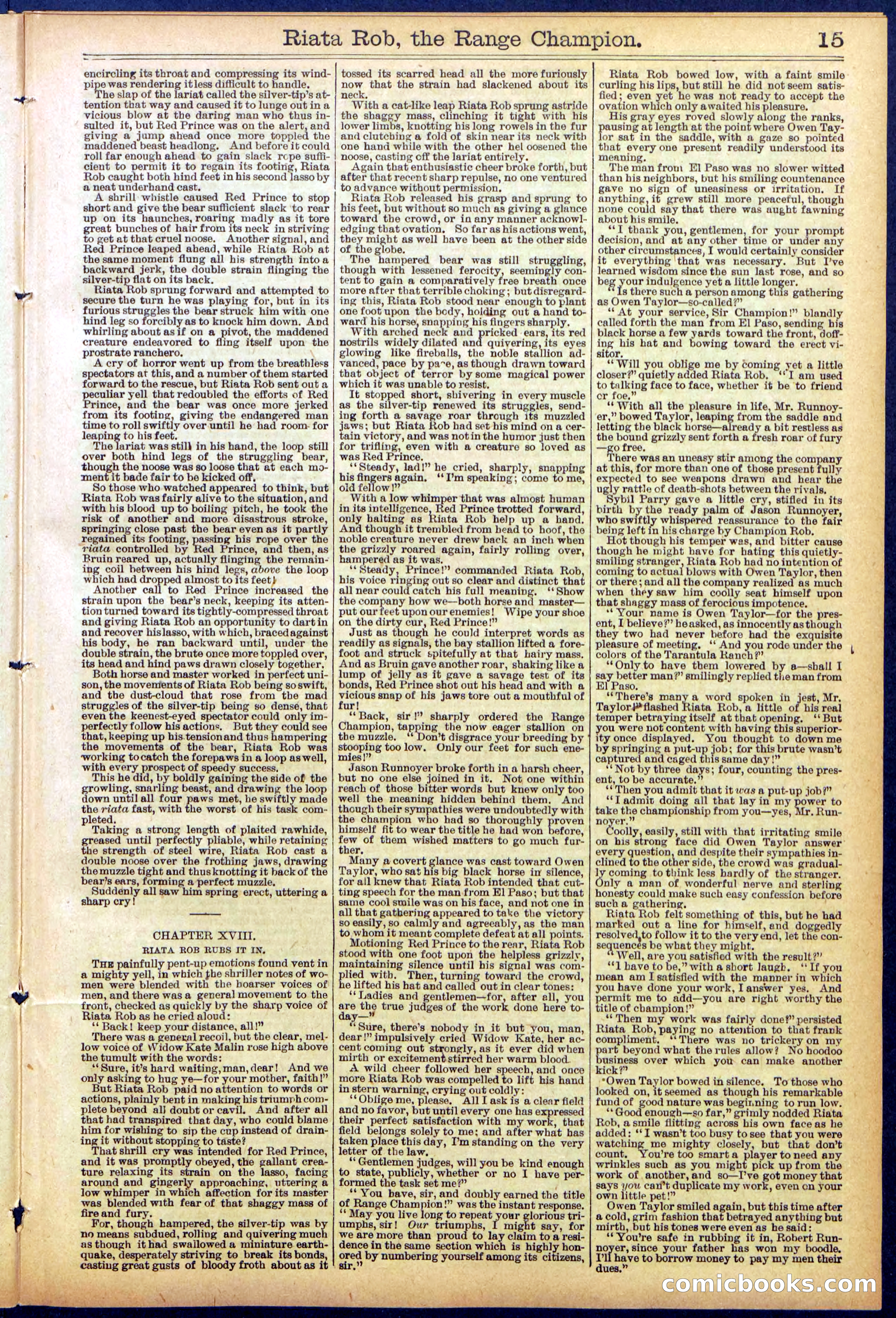 Beadle's New York Dime Library No. 862 — page 15 of 32