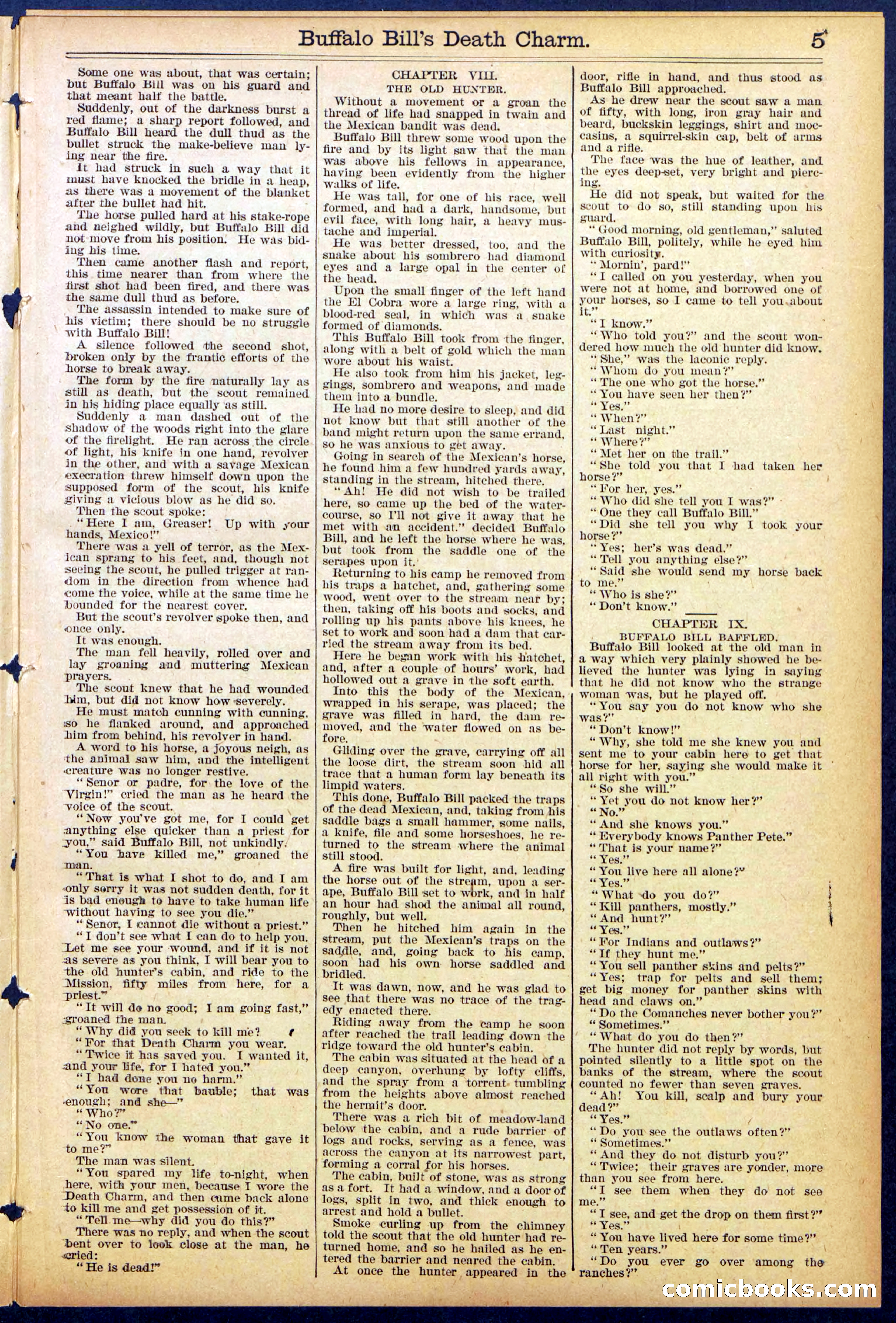 Beadle's New York Dime Library No. 863 — page 5 of 32
