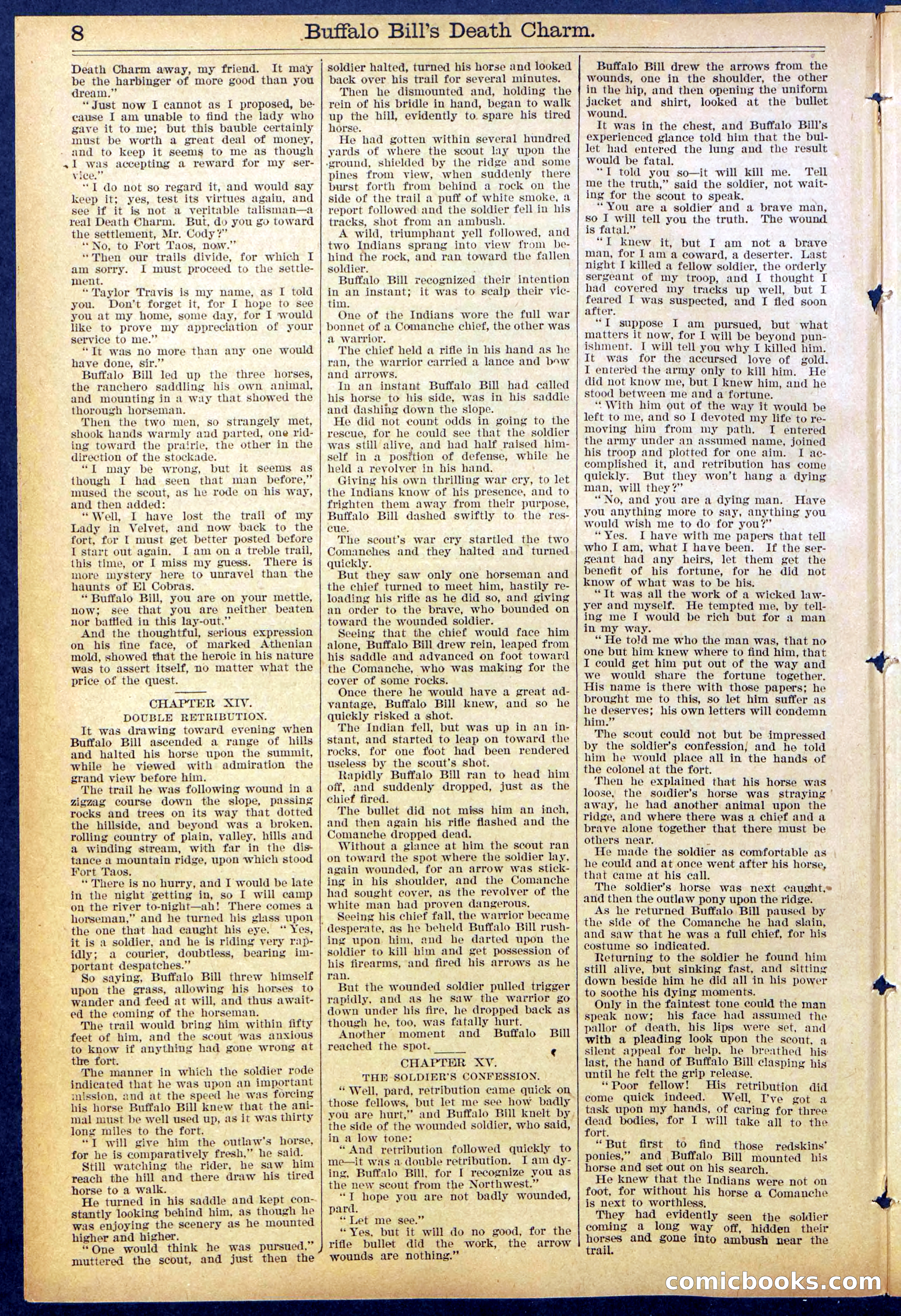 Beadle's New York Dime Library No. 863 — page 8 of 32