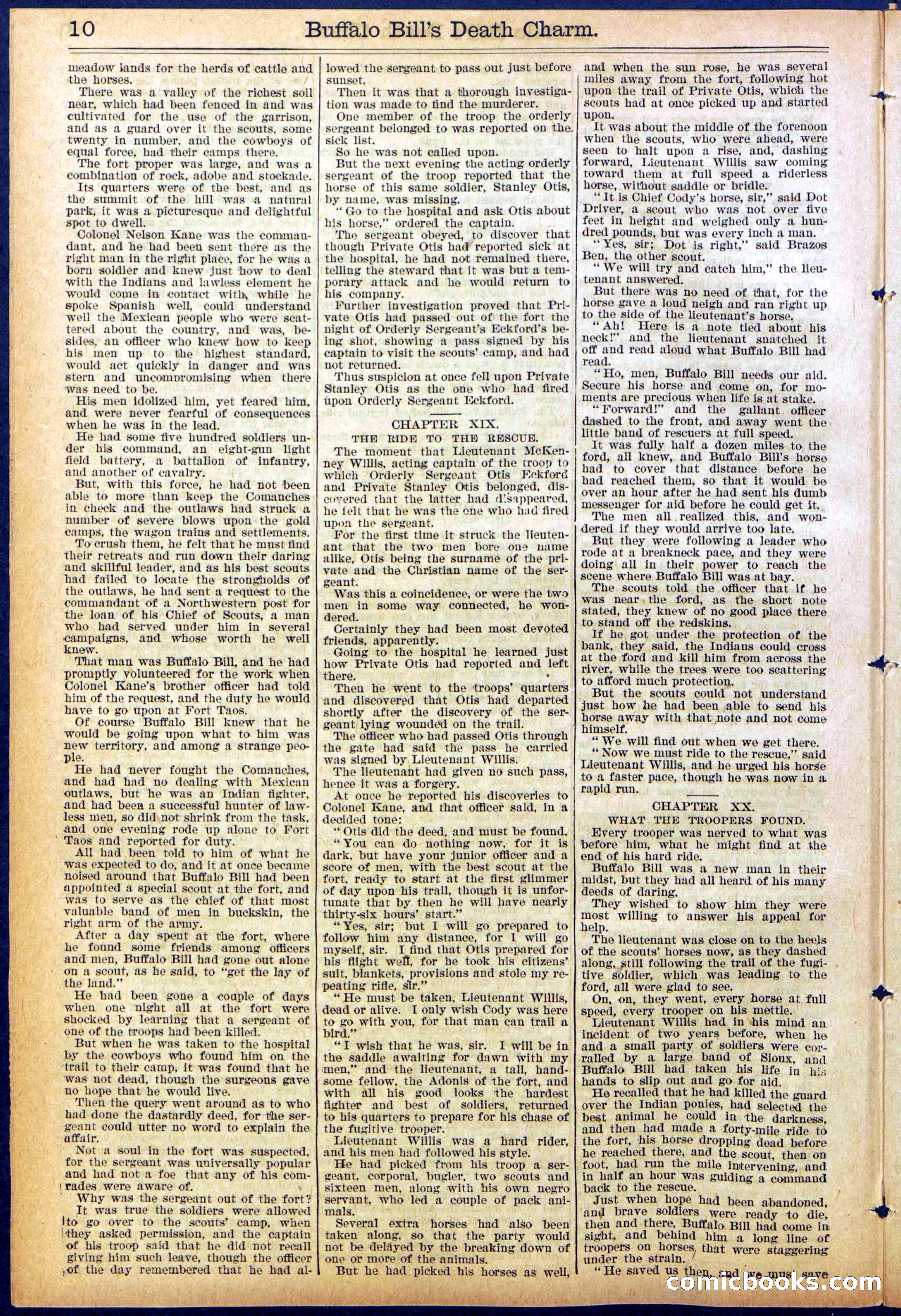 Beadle's New York Dime Library No. 863 — page 10 of 32