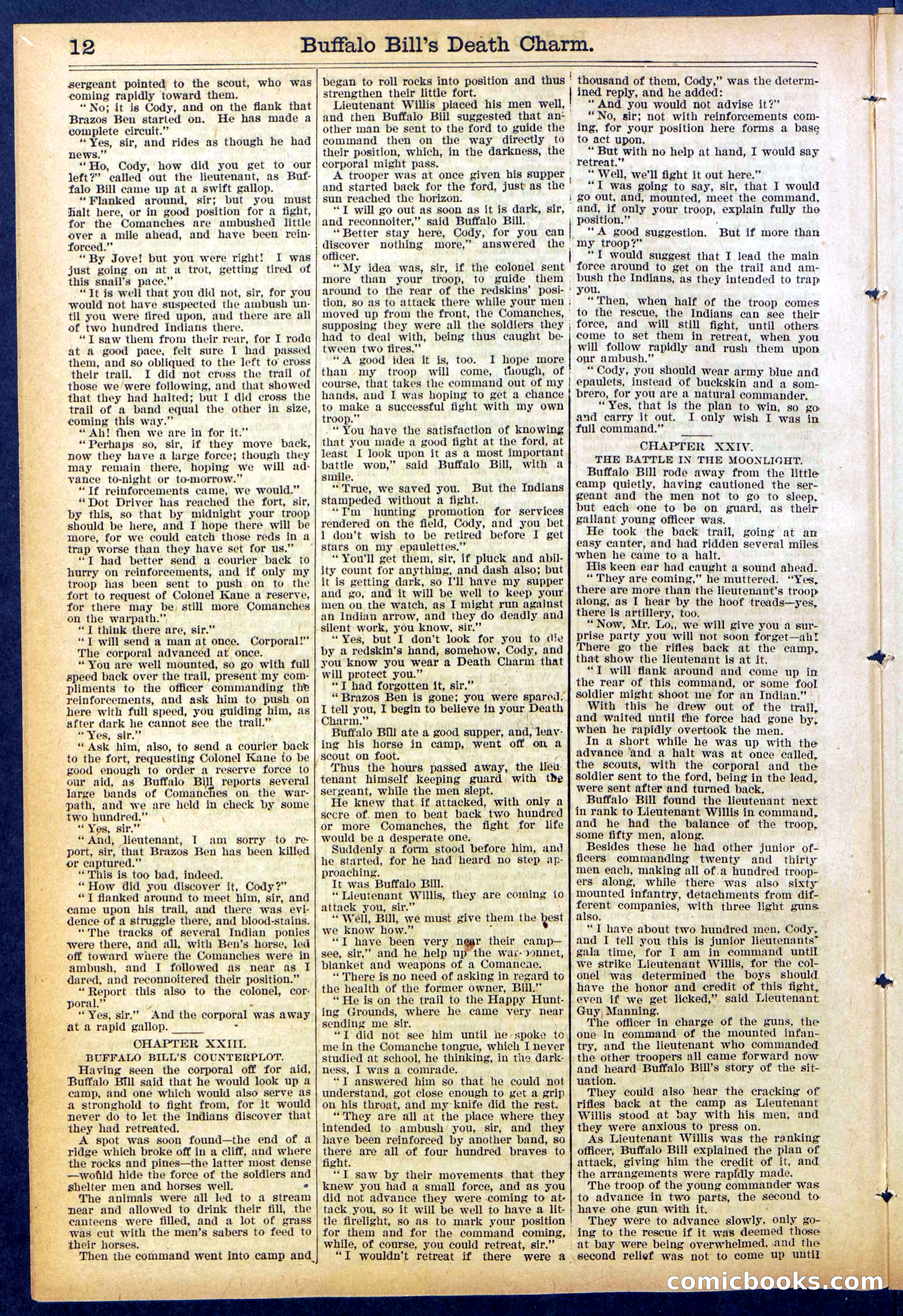 Beadle's New York Dime Library No. 863 — page 12 of 32