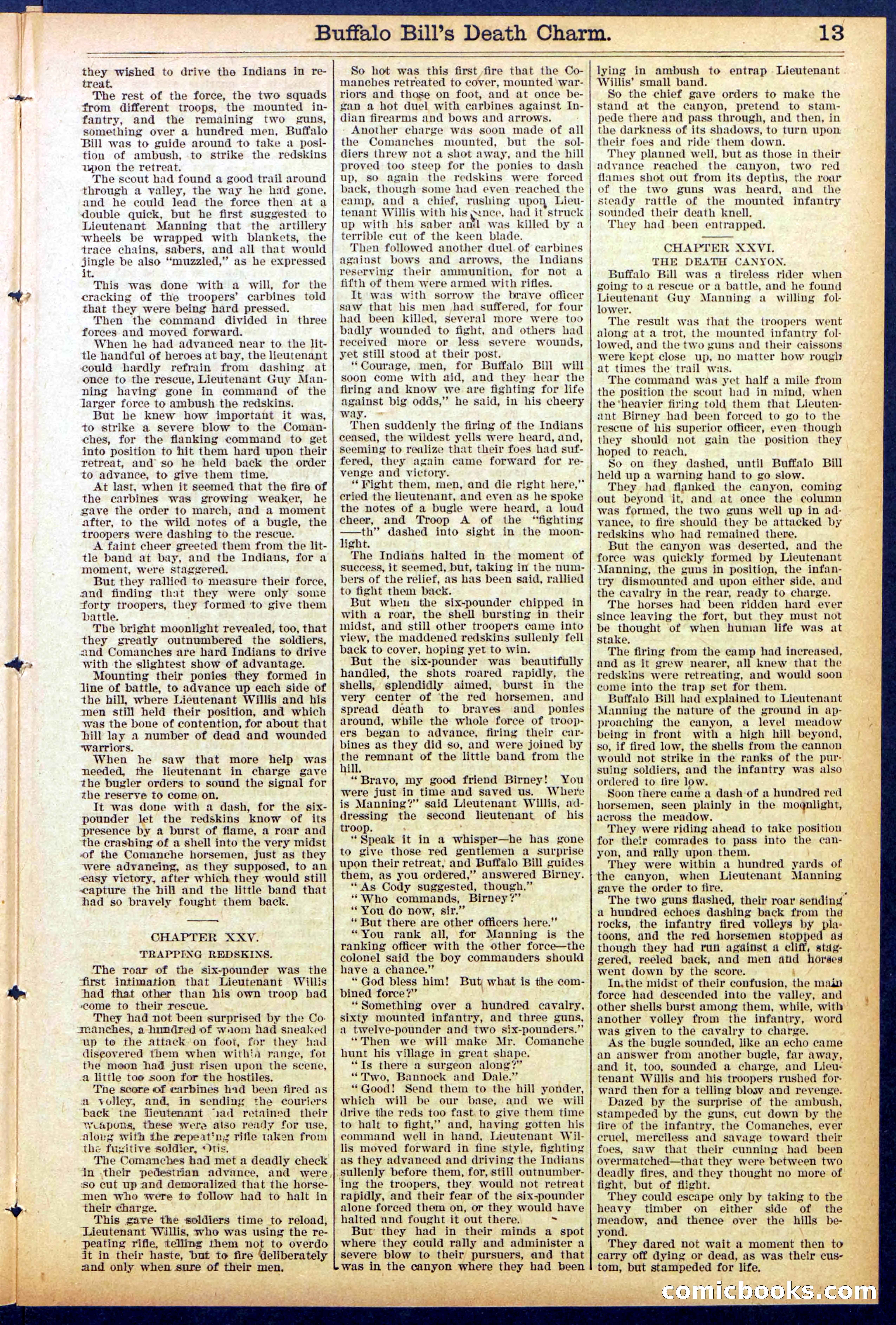 Beadle's New York Dime Library No. 863 — page 13 of 32