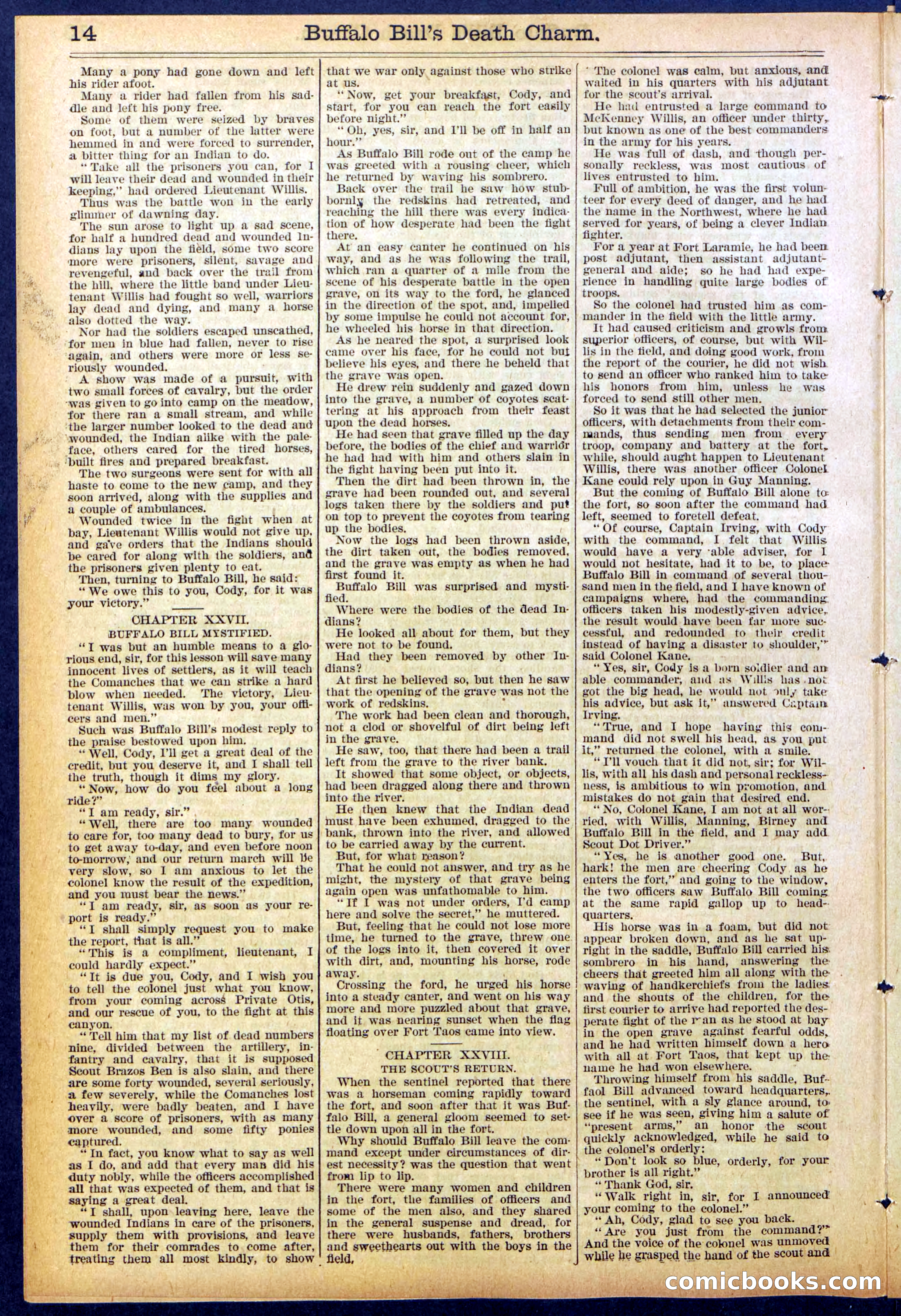Beadle's New York Dime Library No. 863 — page 14 of 32