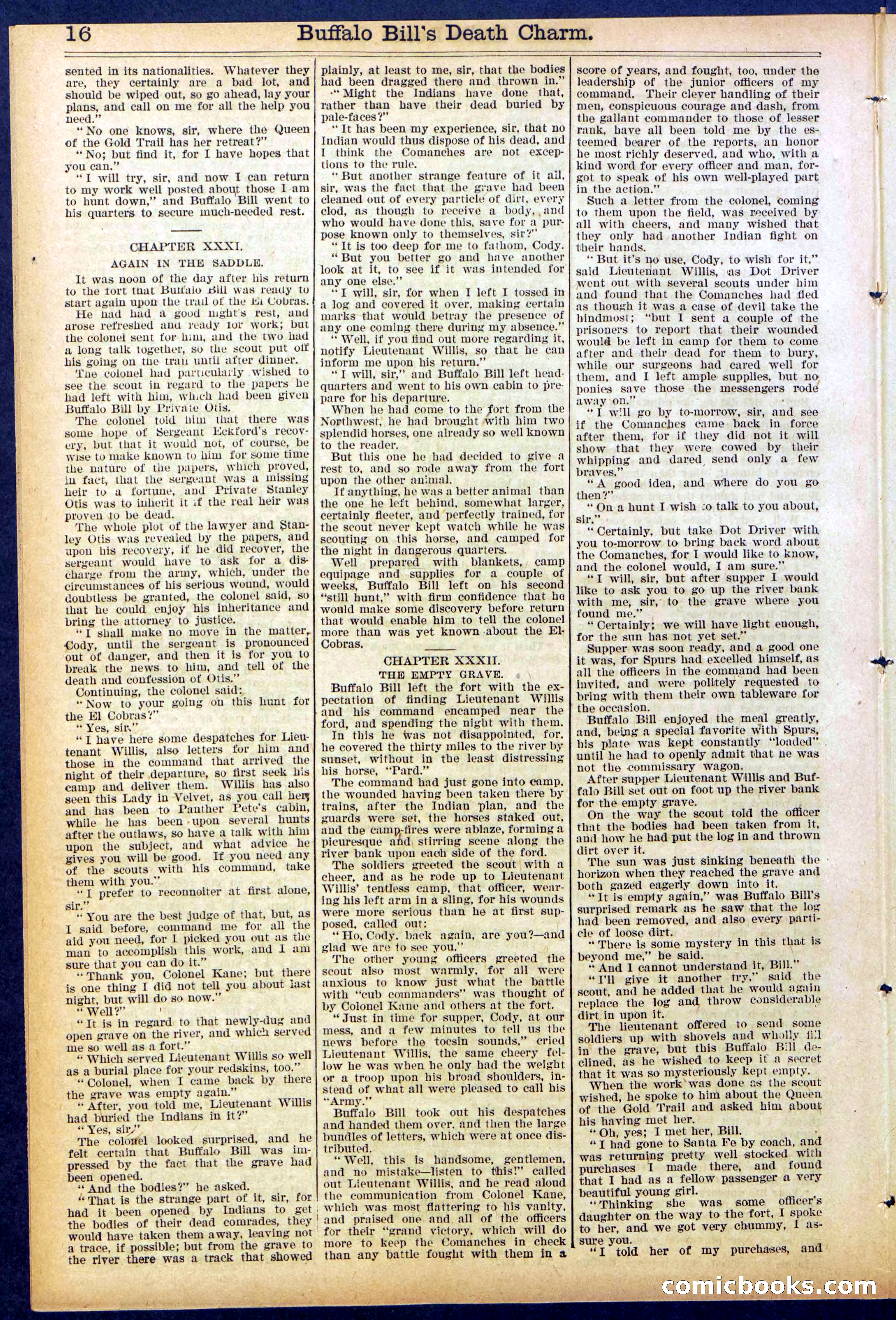 Beadle's New York Dime Library No. 863 — page 16 of 32
