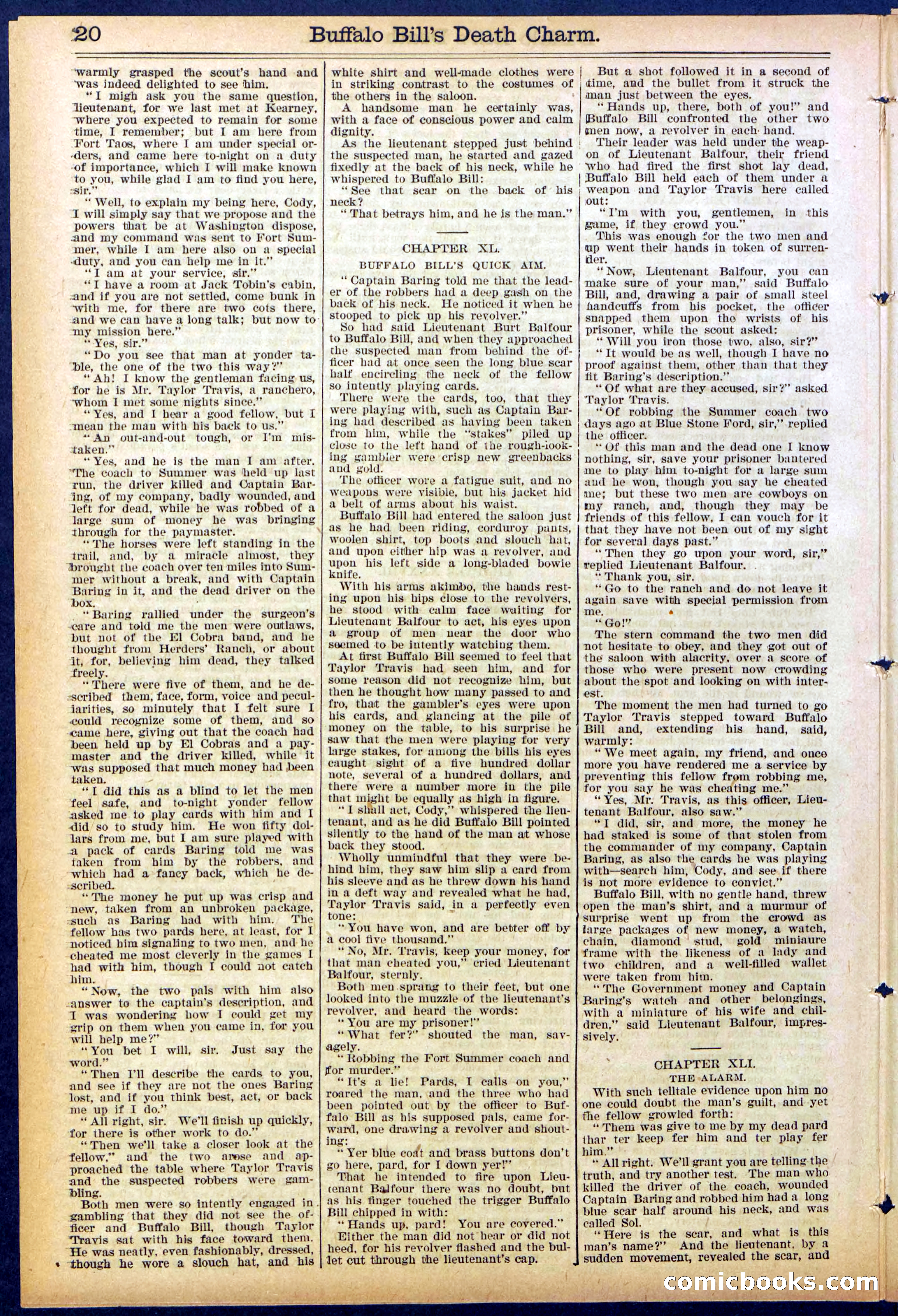 Beadle's New York Dime Library No. 863 — page 20 of 32