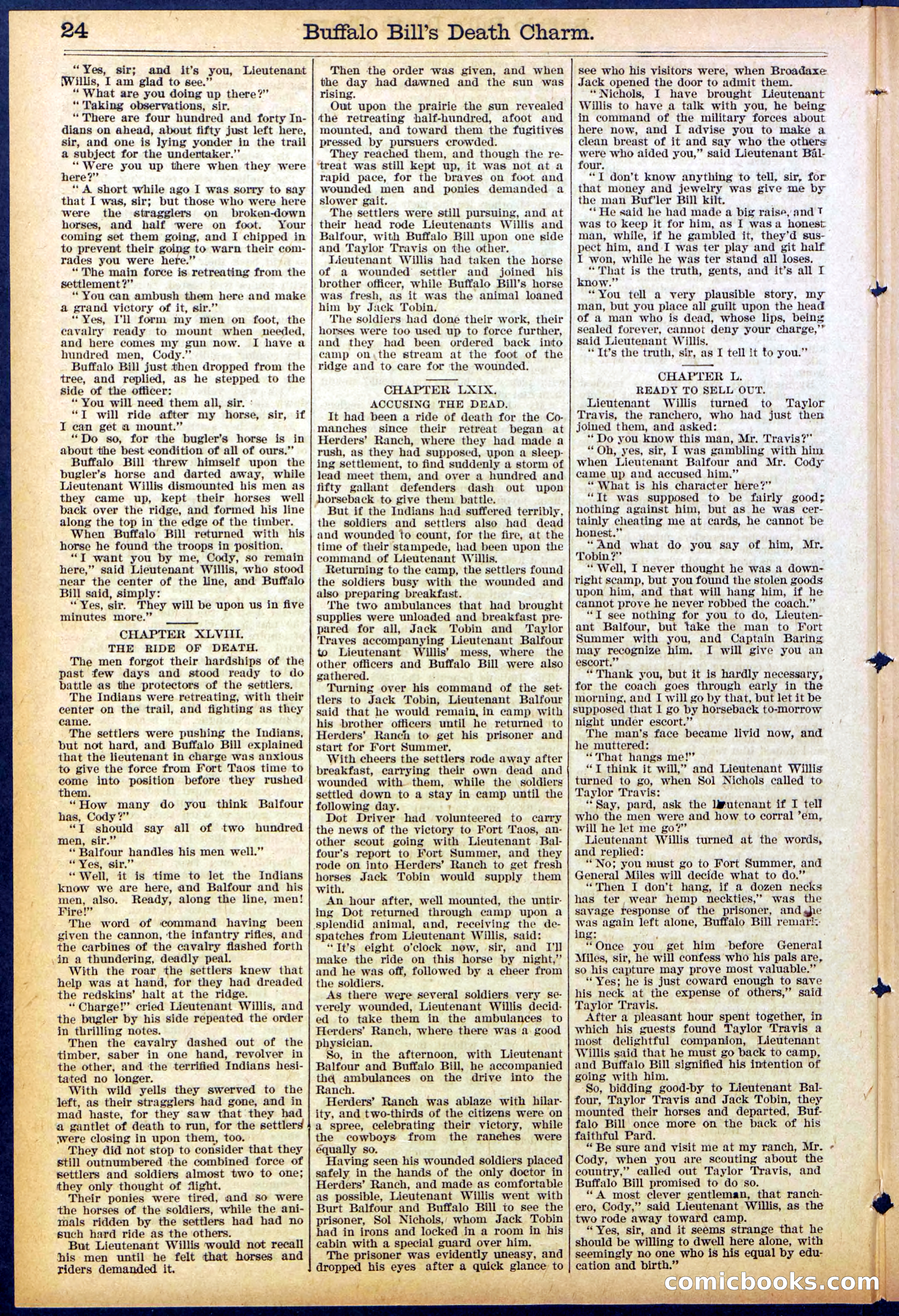 Beadle's New York Dime Library No. 863 — page 24 of 32