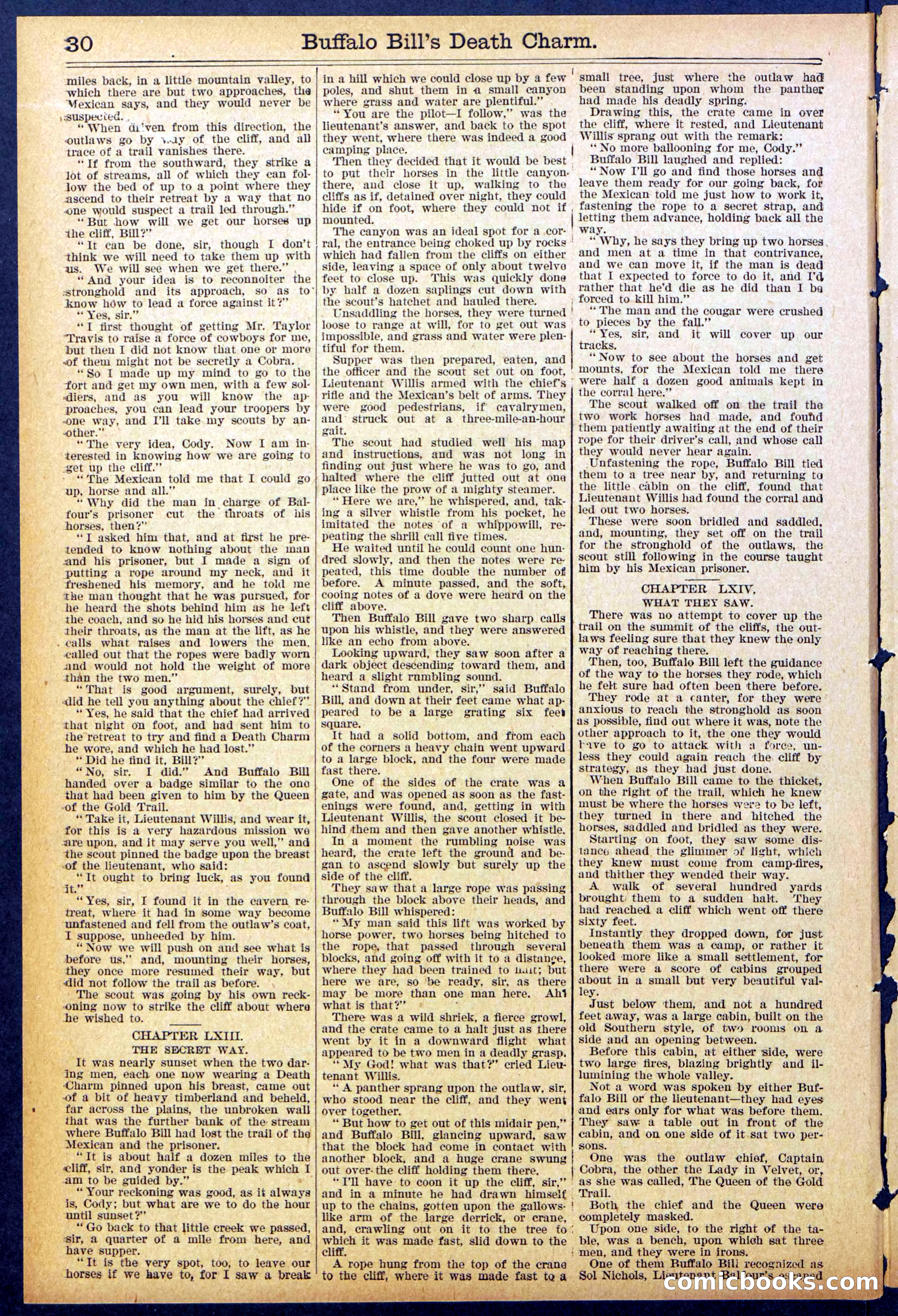 Beadle's New York Dime Library No. 863 — page 30 of 32