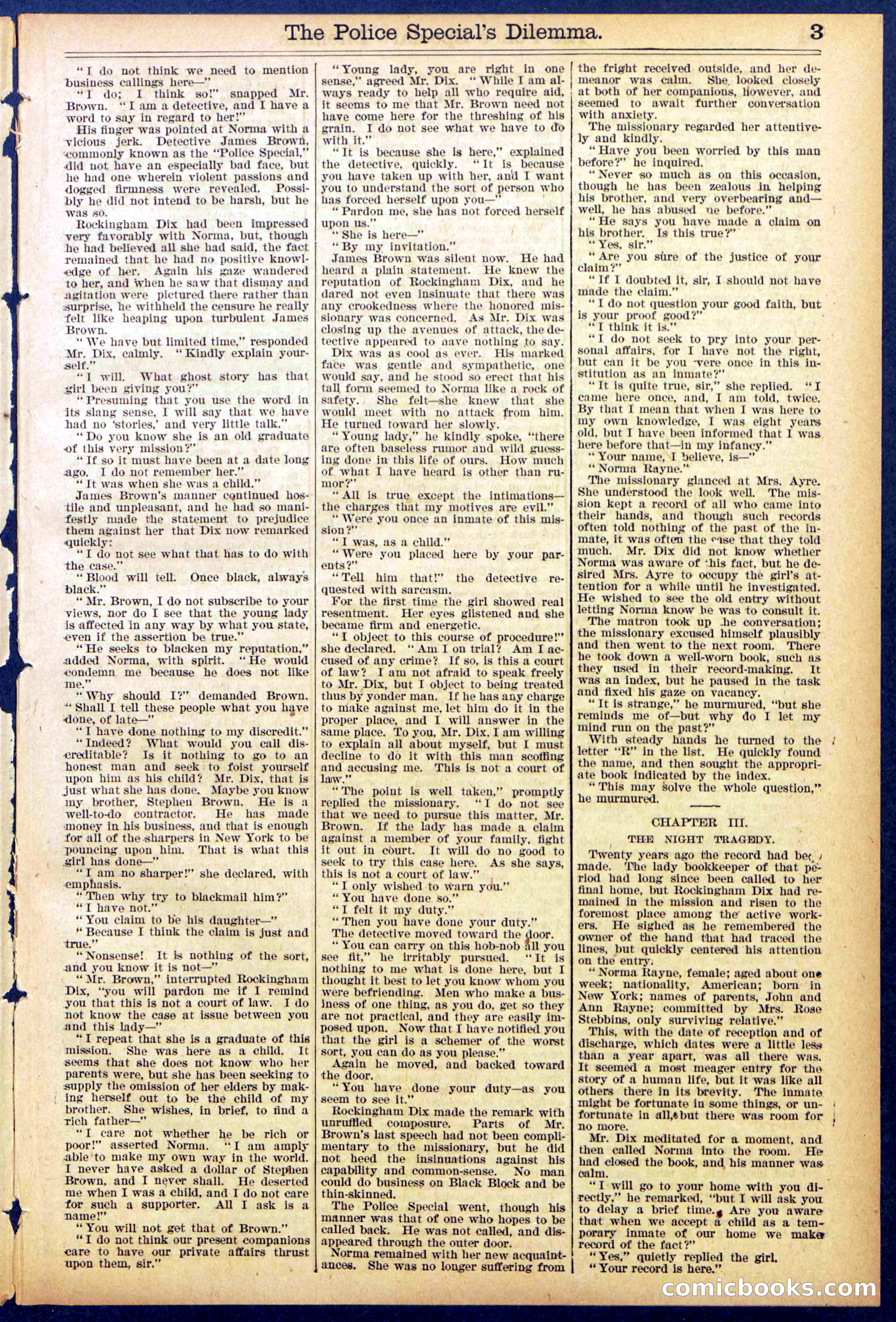 Beadle's Dime Library, No. 864 — page 3 of 32